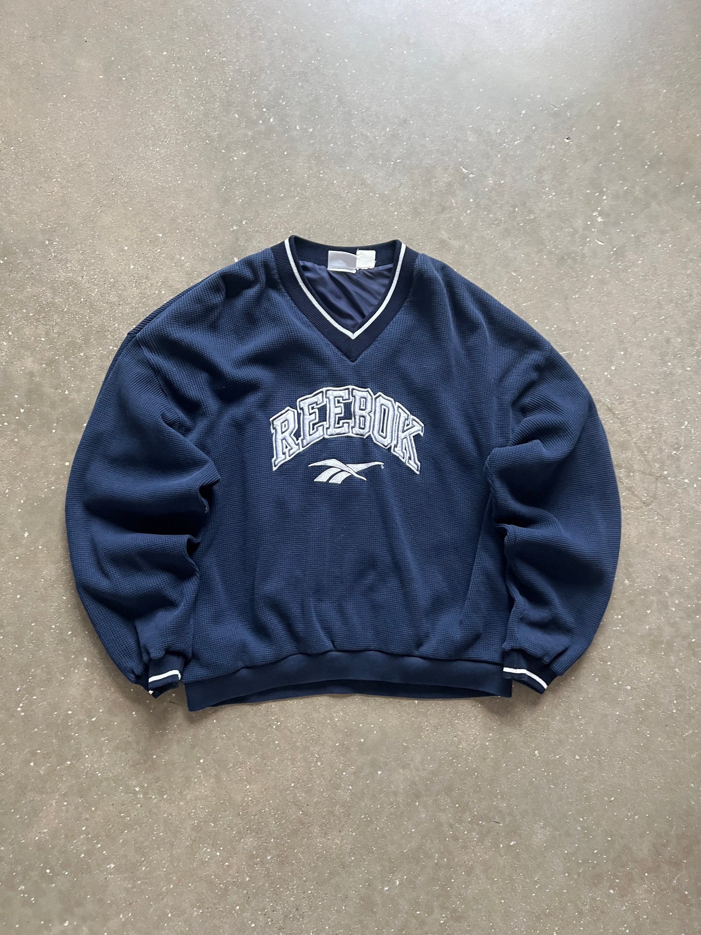 Vintage Navy Blue Reebok Sweatshirt - L
