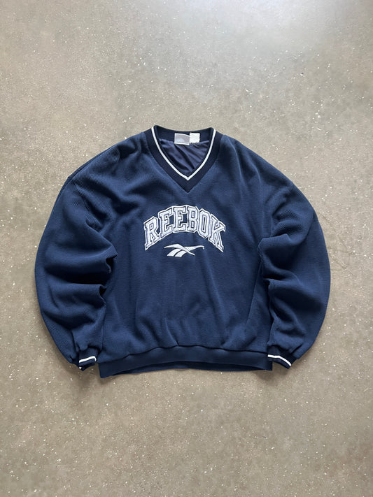 Vintage Navy Blue Reebok Sweatshirt - L