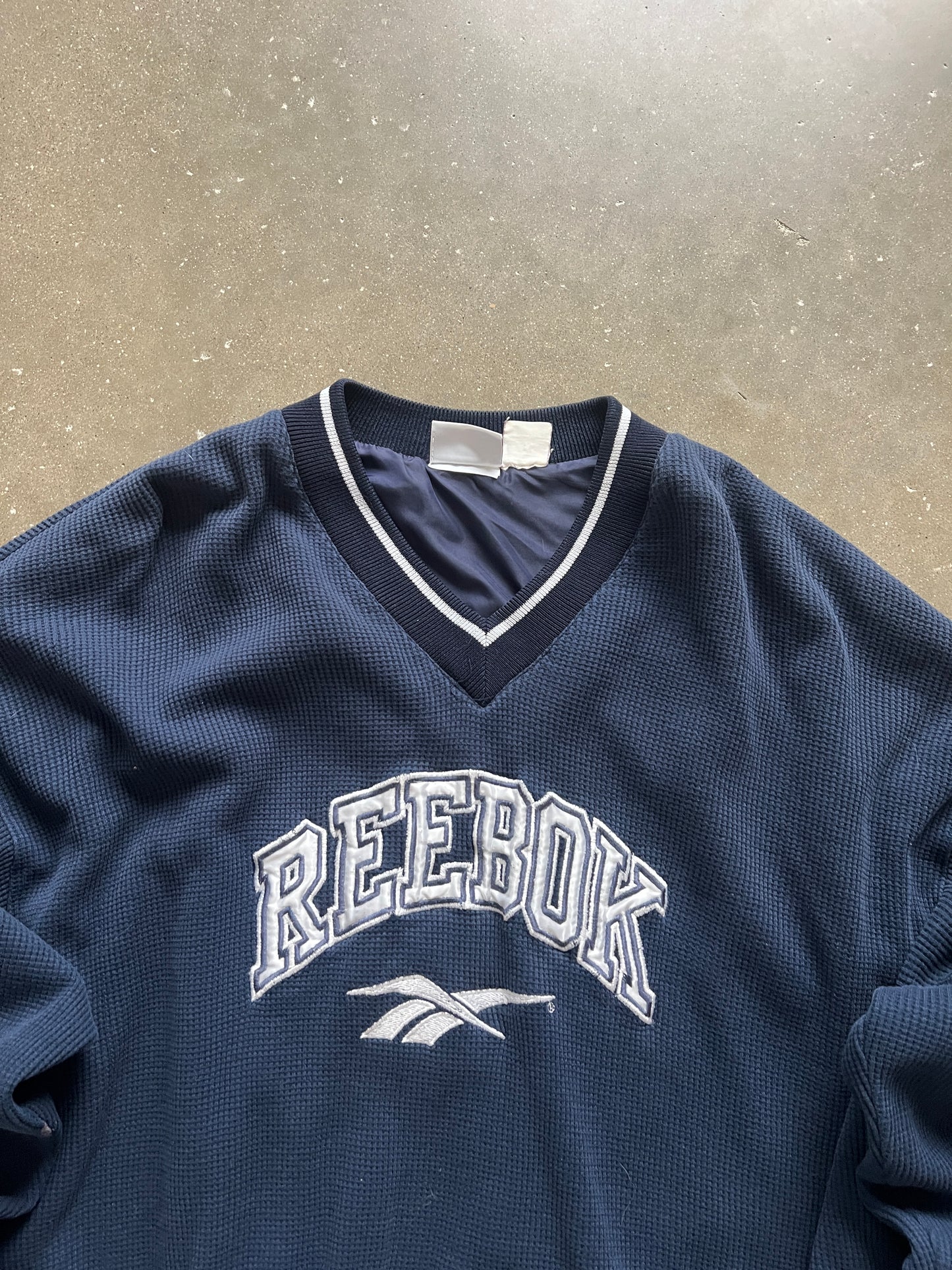 Vintage Navy Blue Reebok Sweatshirt - L