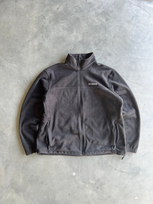 Vintage Black Columbia Zip Fleece - XXL