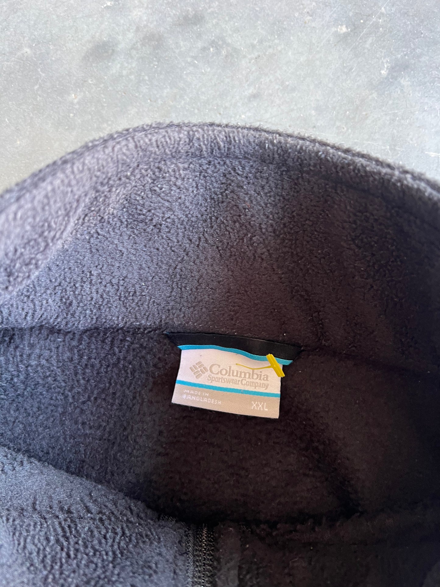 Vintage Black Columbia Zip Fleece - XXL