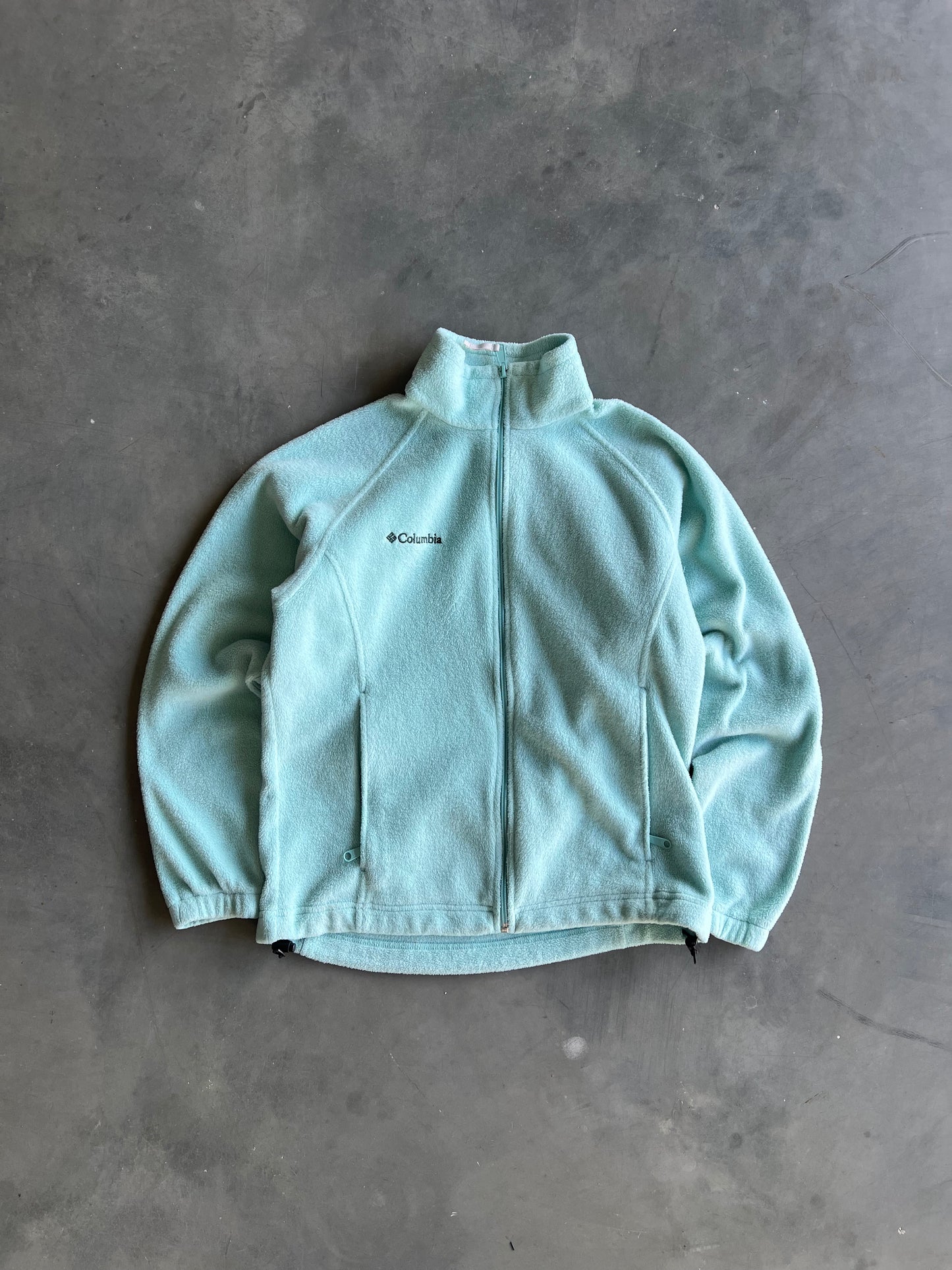 Vintage Sky Blue Columbia Zip Fleece - M