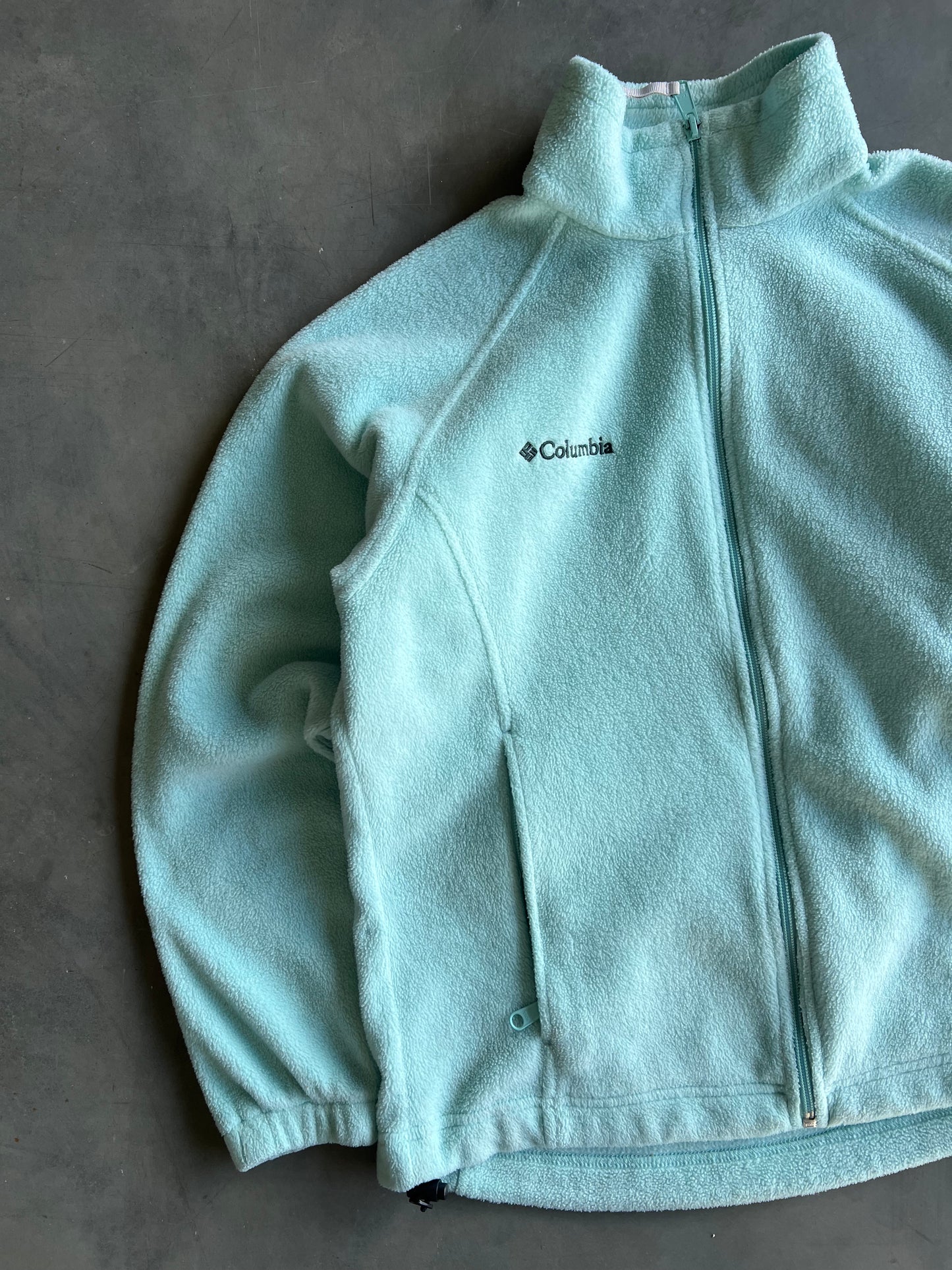 Vintage Sky Blue Columbia Zip Fleece - M