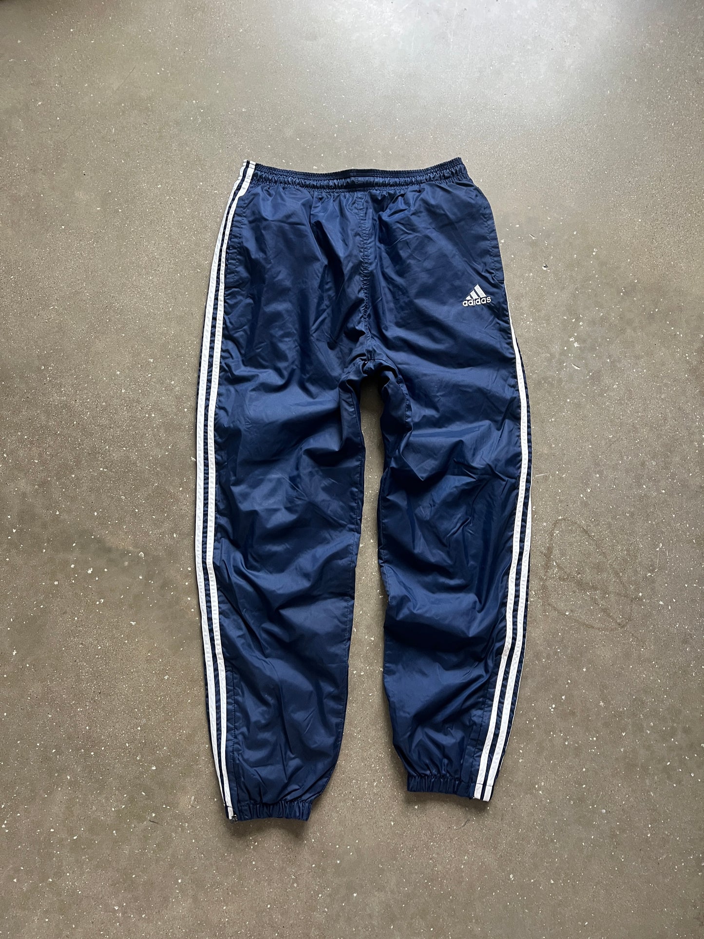Vintage Navy Blue Adidas Track Pants - M
