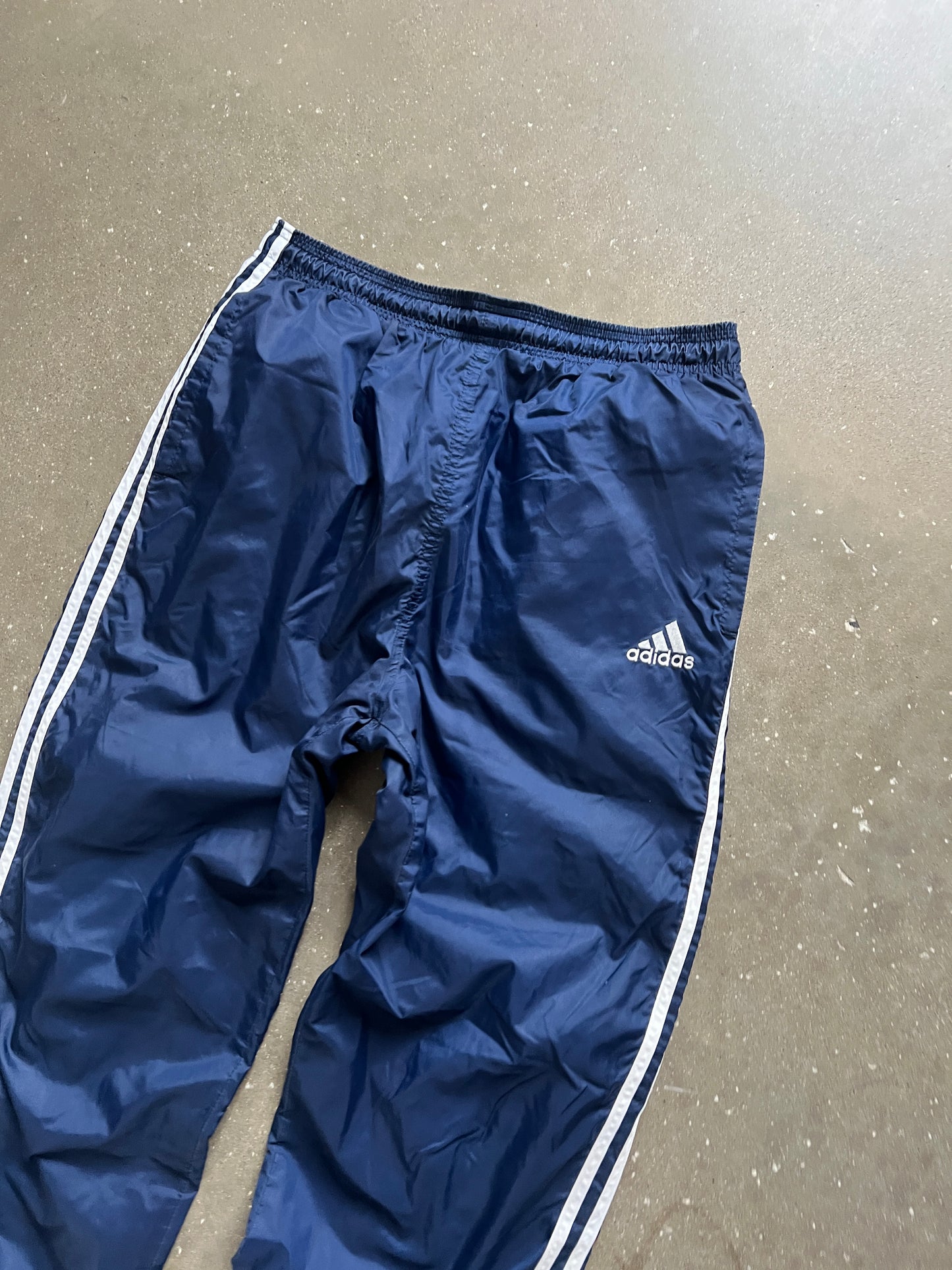 Vintage Navy Blue Adidas Track Pants - M