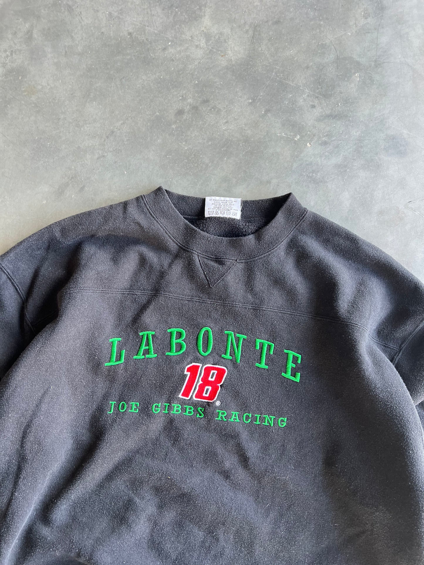 Vintage Black Joe Gibbs Racing Crew - XL