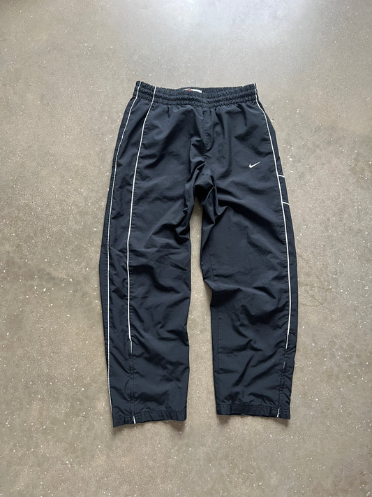 Vintage Black Nike Swoosh Track Pants - L