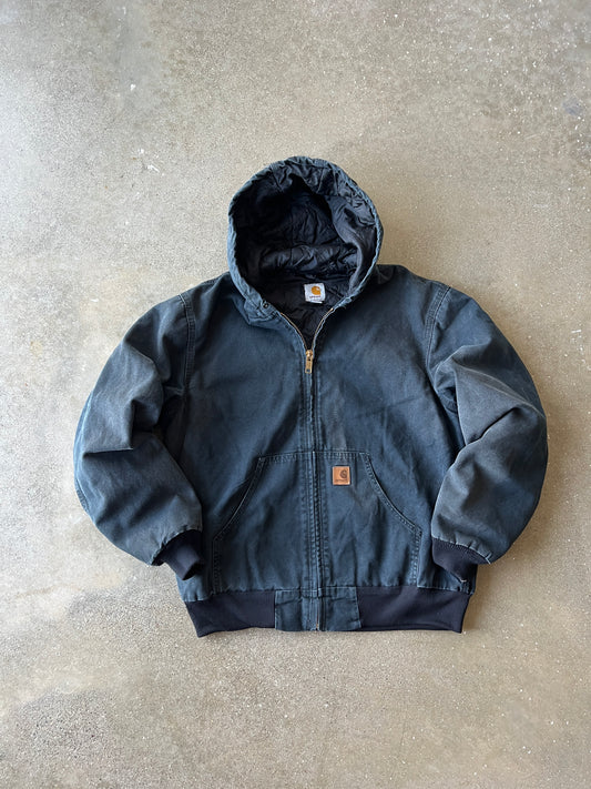 Vintage Light Black Carhartt Jacket - M