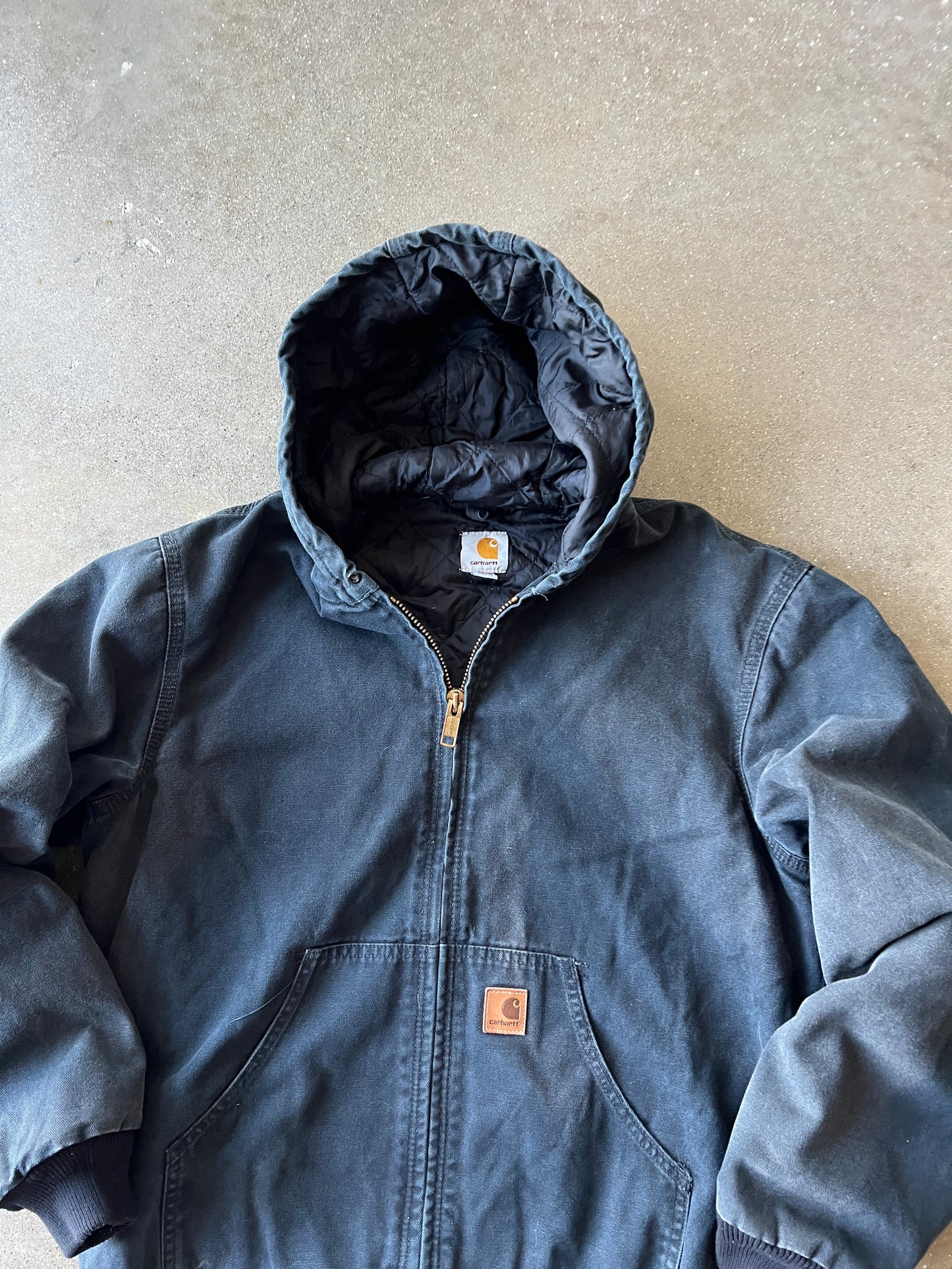 Vintage Light Black Carhartt Jacket - M