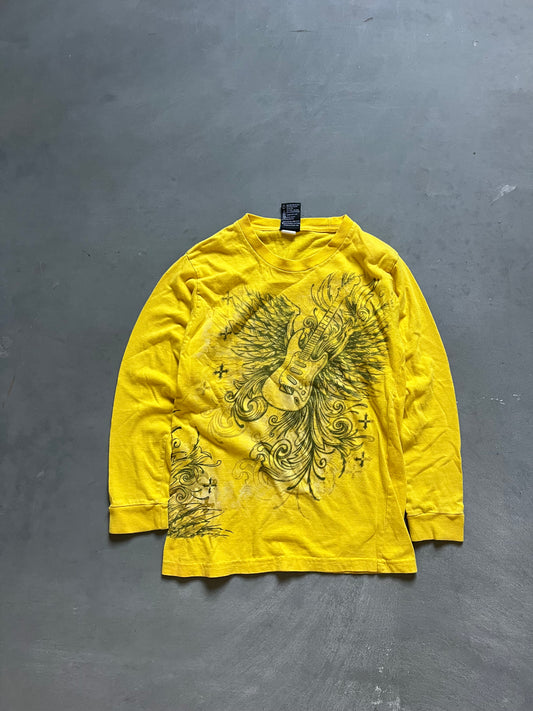 Vintage Y2k Guitar Wings Shirt - YL