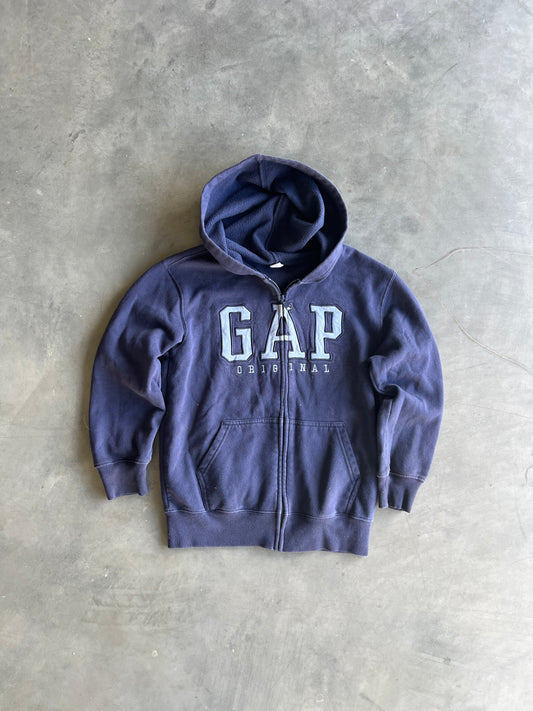 Vintage Navy Blue Gap Zip Hoodie - L