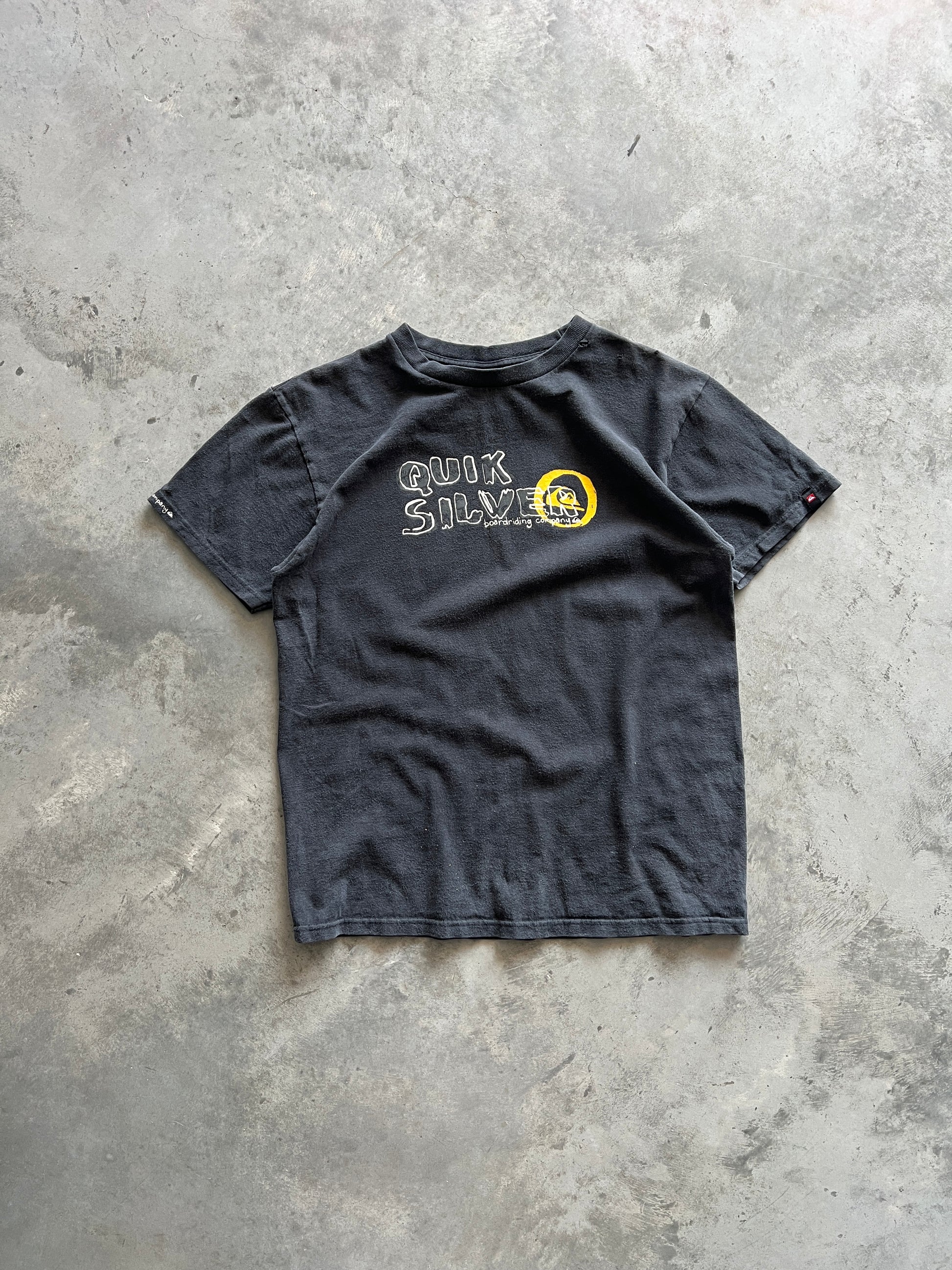 Vintage Faded Black Quicksilver Shirt - M