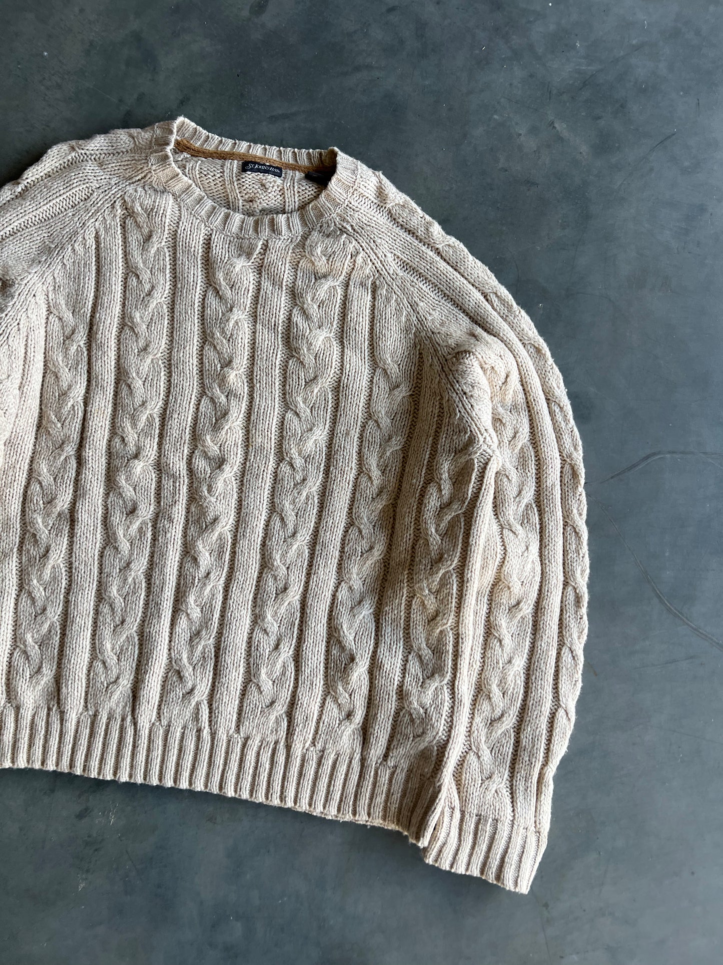 Vintage Cream St. Johns Bay Sweater - XL
