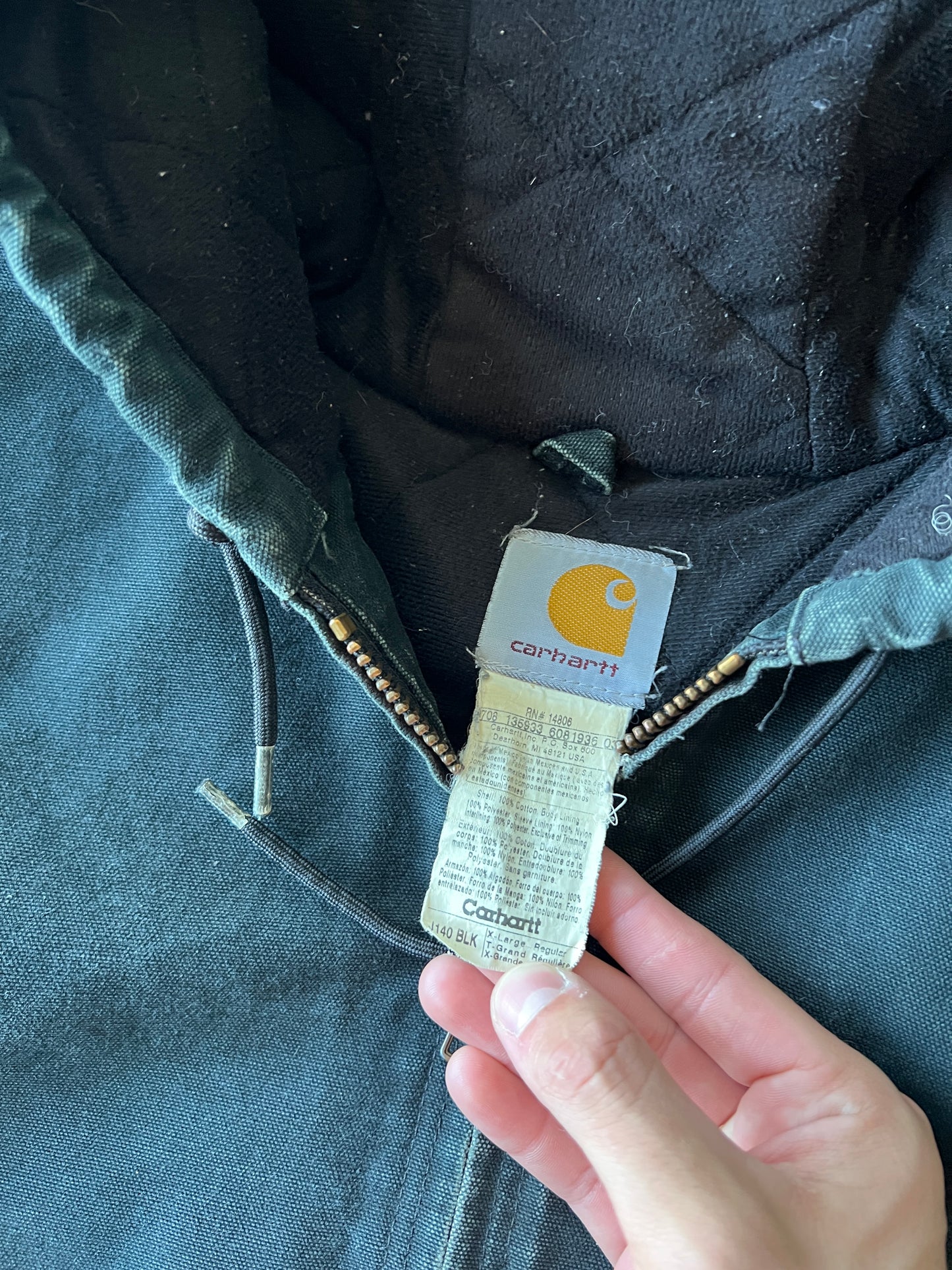 Vintage Black Carhartt Jacket - XL