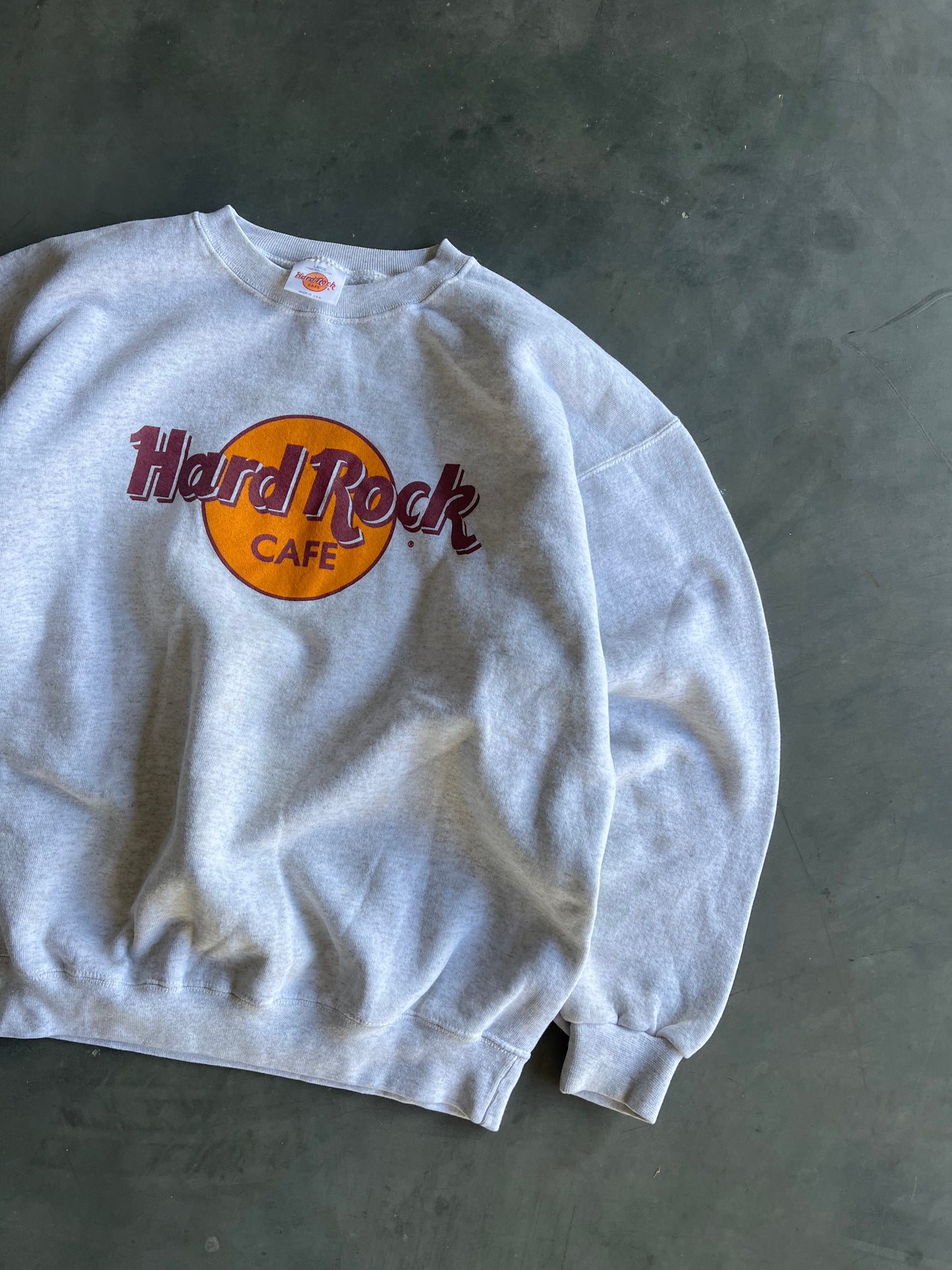 Vintage White Hard Rock Cafe Crew - L