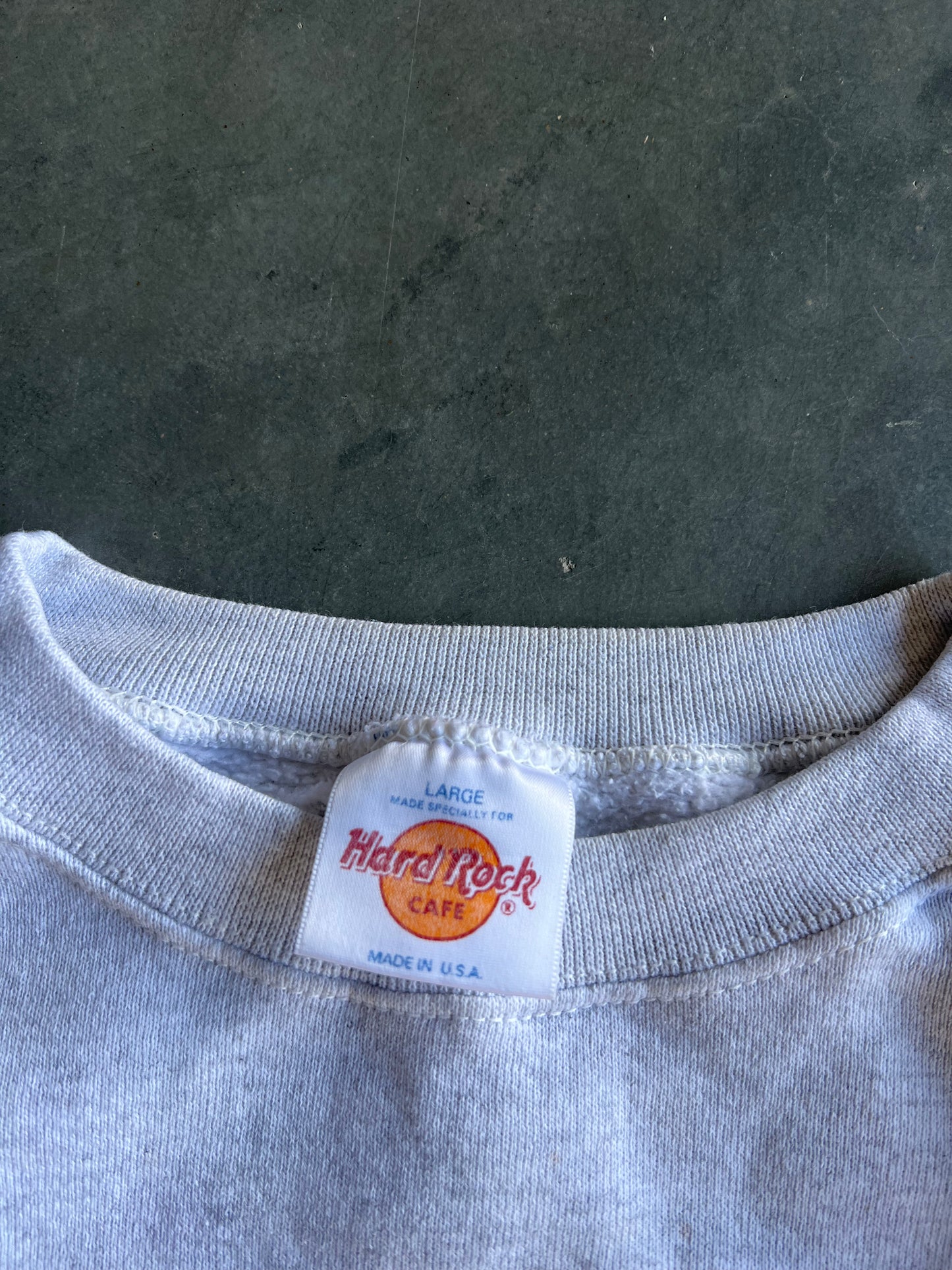 Vintage White Hard Rock Cafe Crew - L
