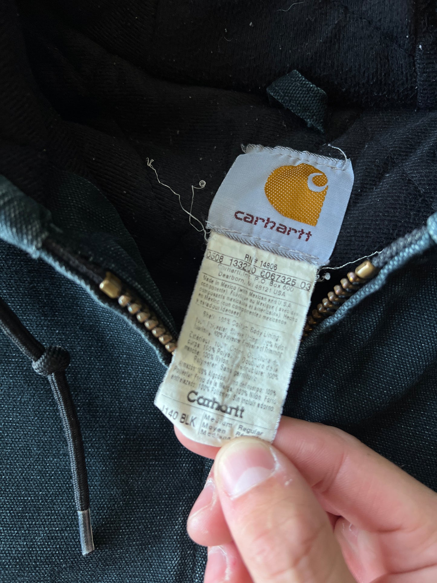 Vintage Black Carhartt Jacket - M