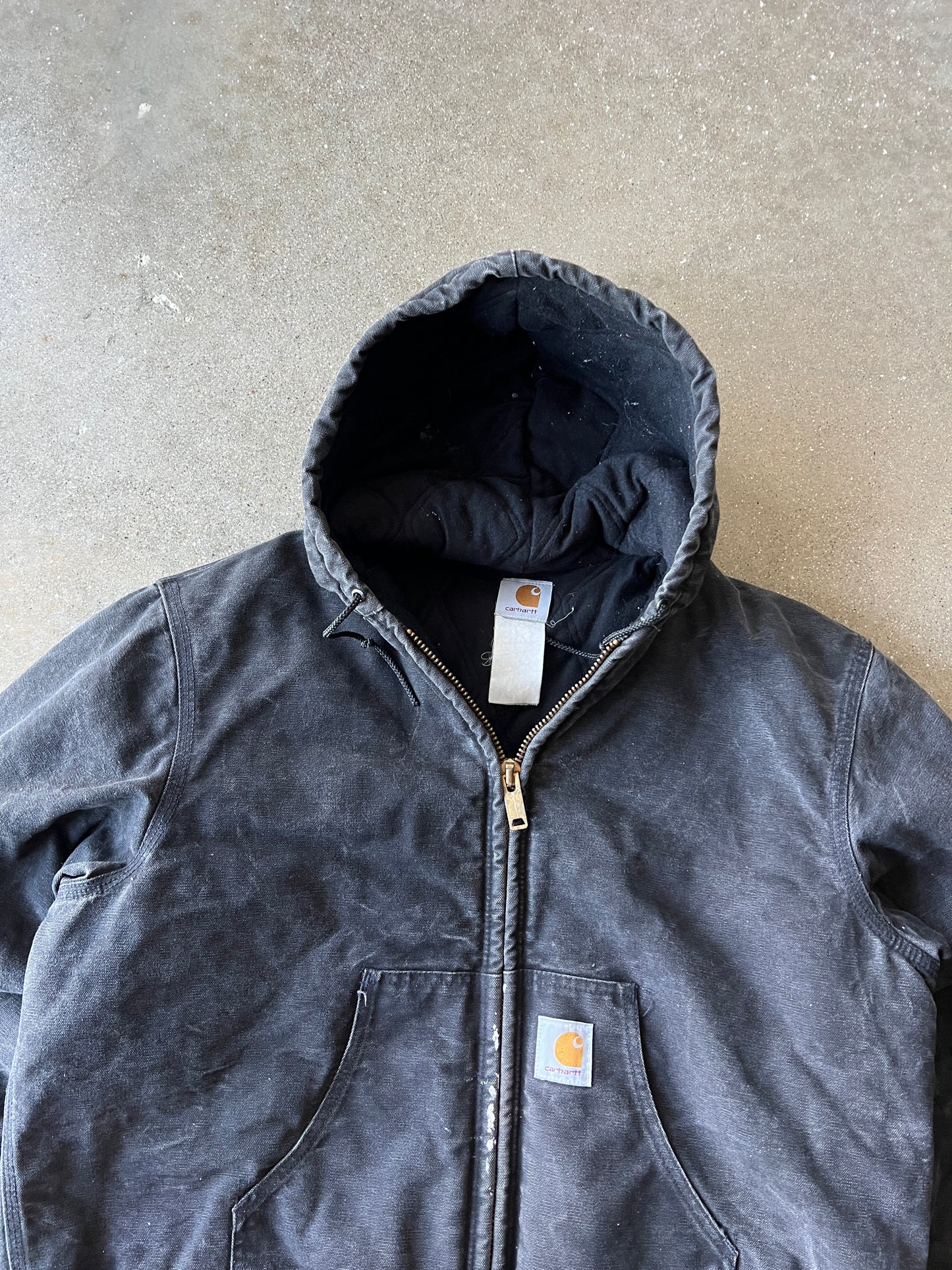 Vintage Faded Black Carhartt Jacket - M