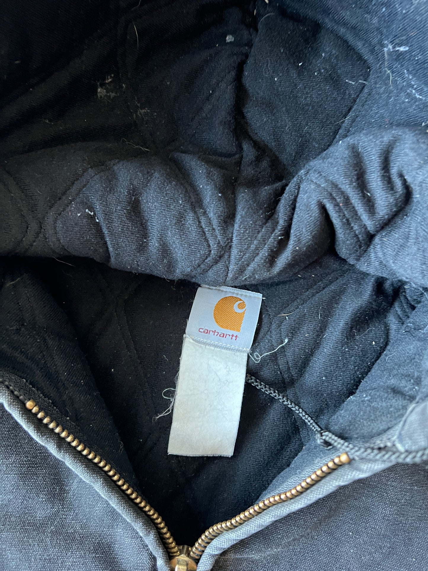 Vintage Faded Black Carhartt Jacket - M