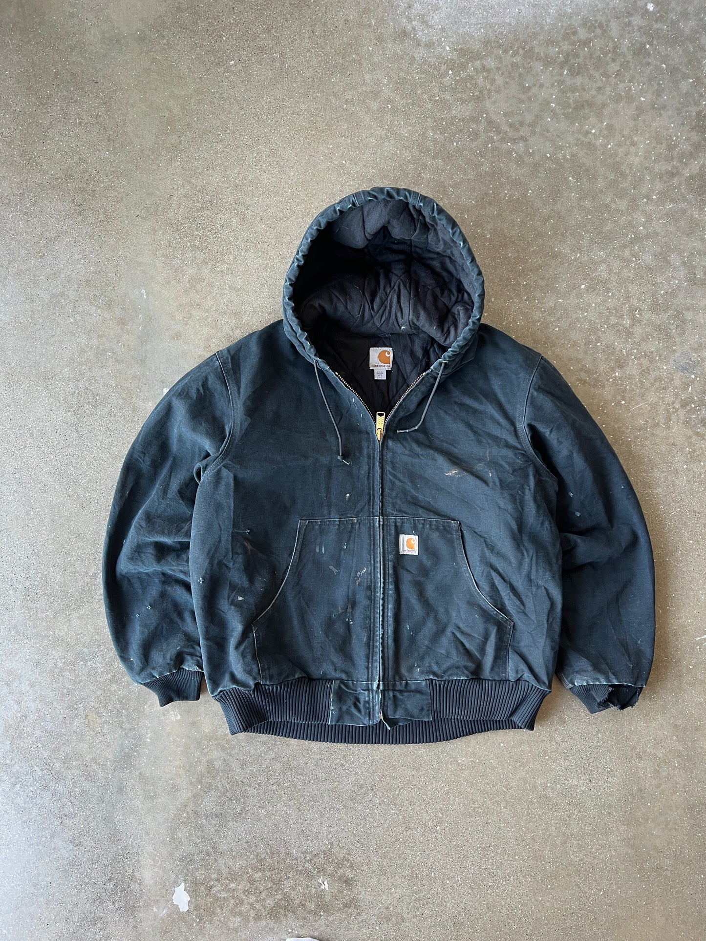Vintage Obsidian Black Carhartt Jacket - L