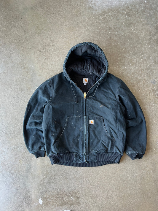 Vintage Obsidian Black Carhartt Jacket - L