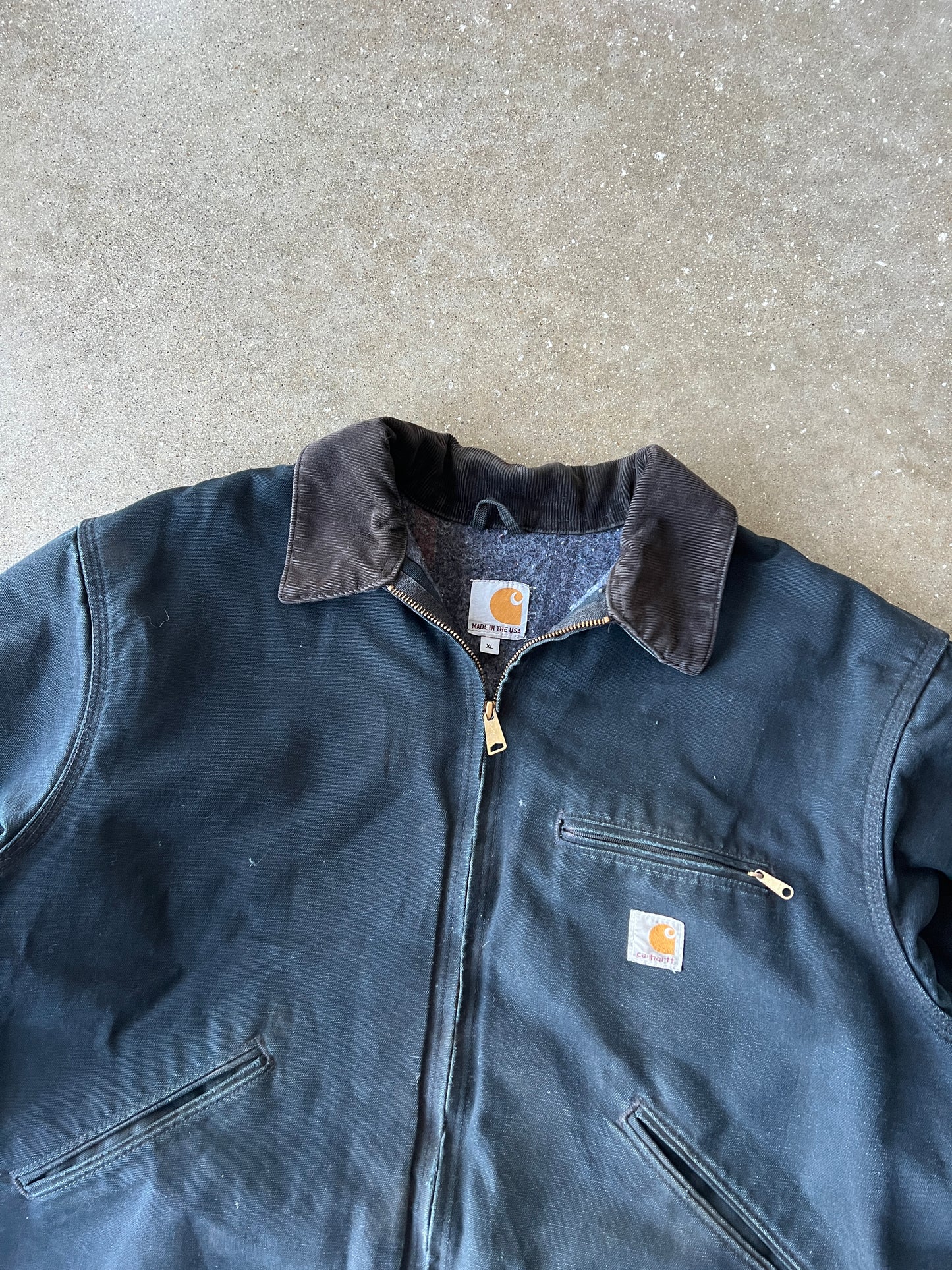 Vintage Black Carhartt Detroit Jacket - XL