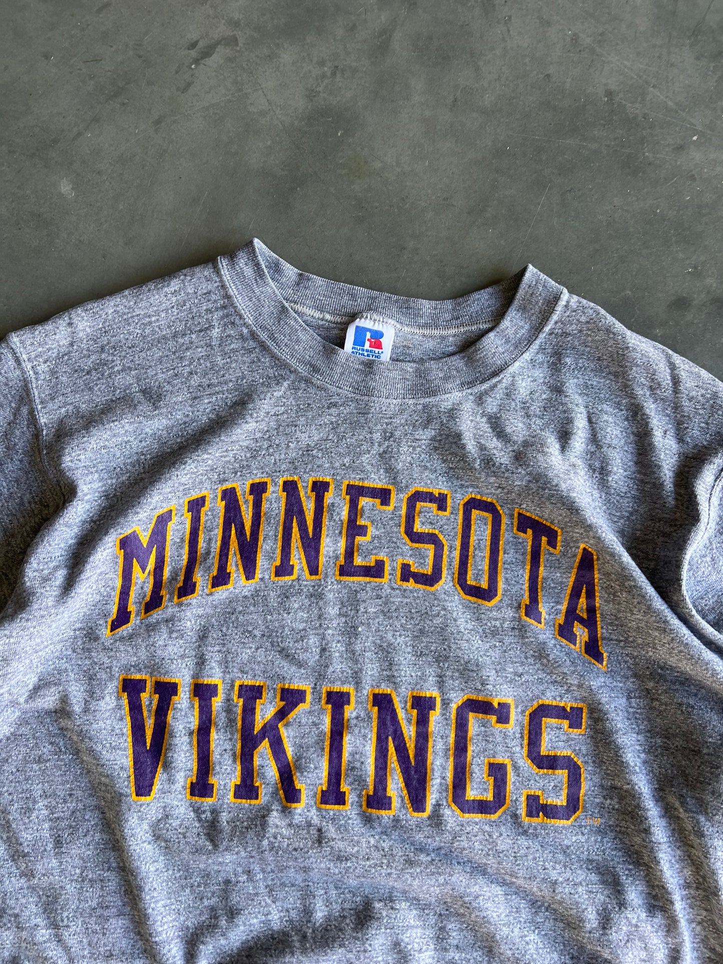 Vintage Grey Minnesota Vikings Shirt - L