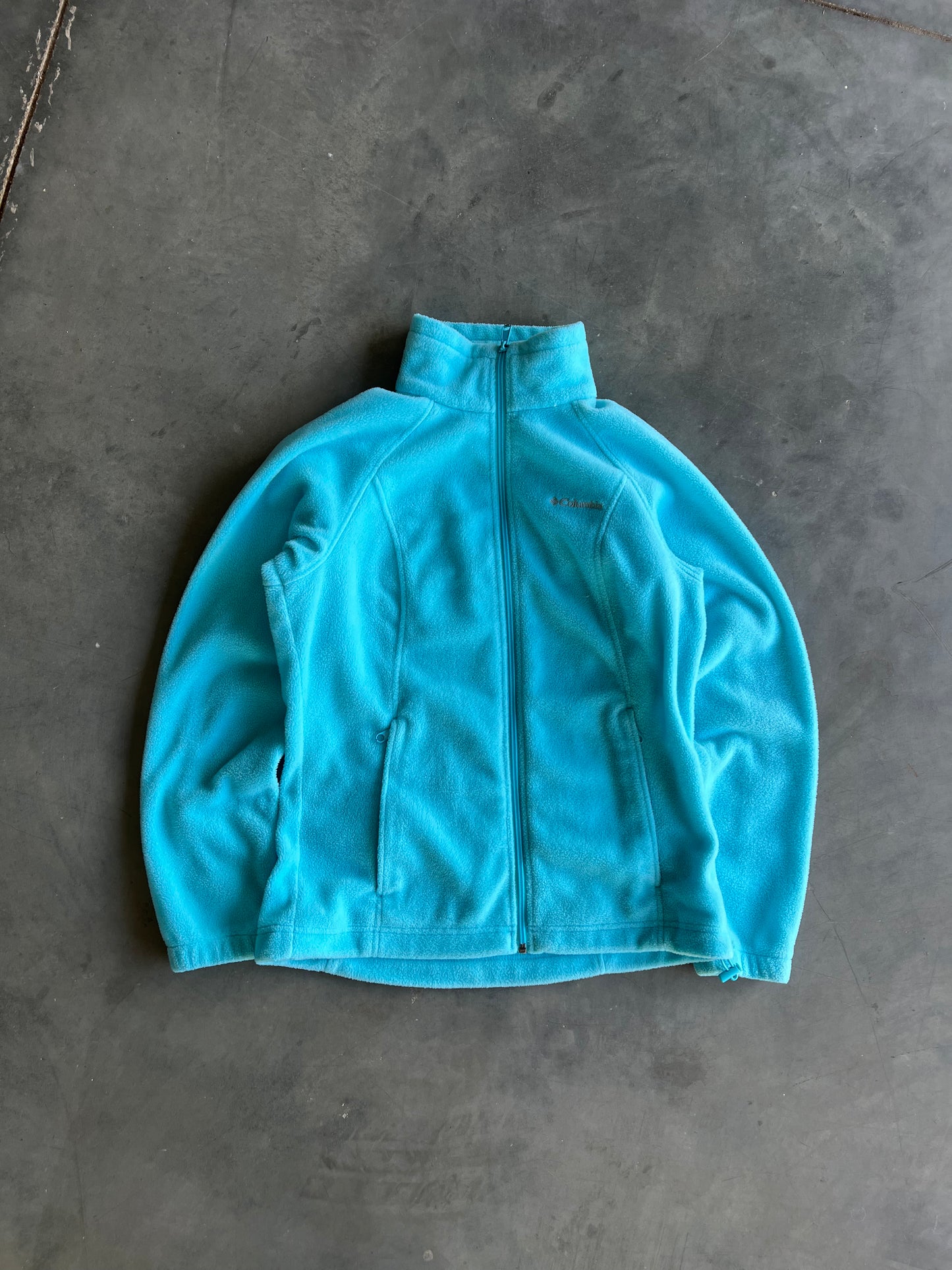 Vintage Sky Blue Columbia Zip Fleece - S