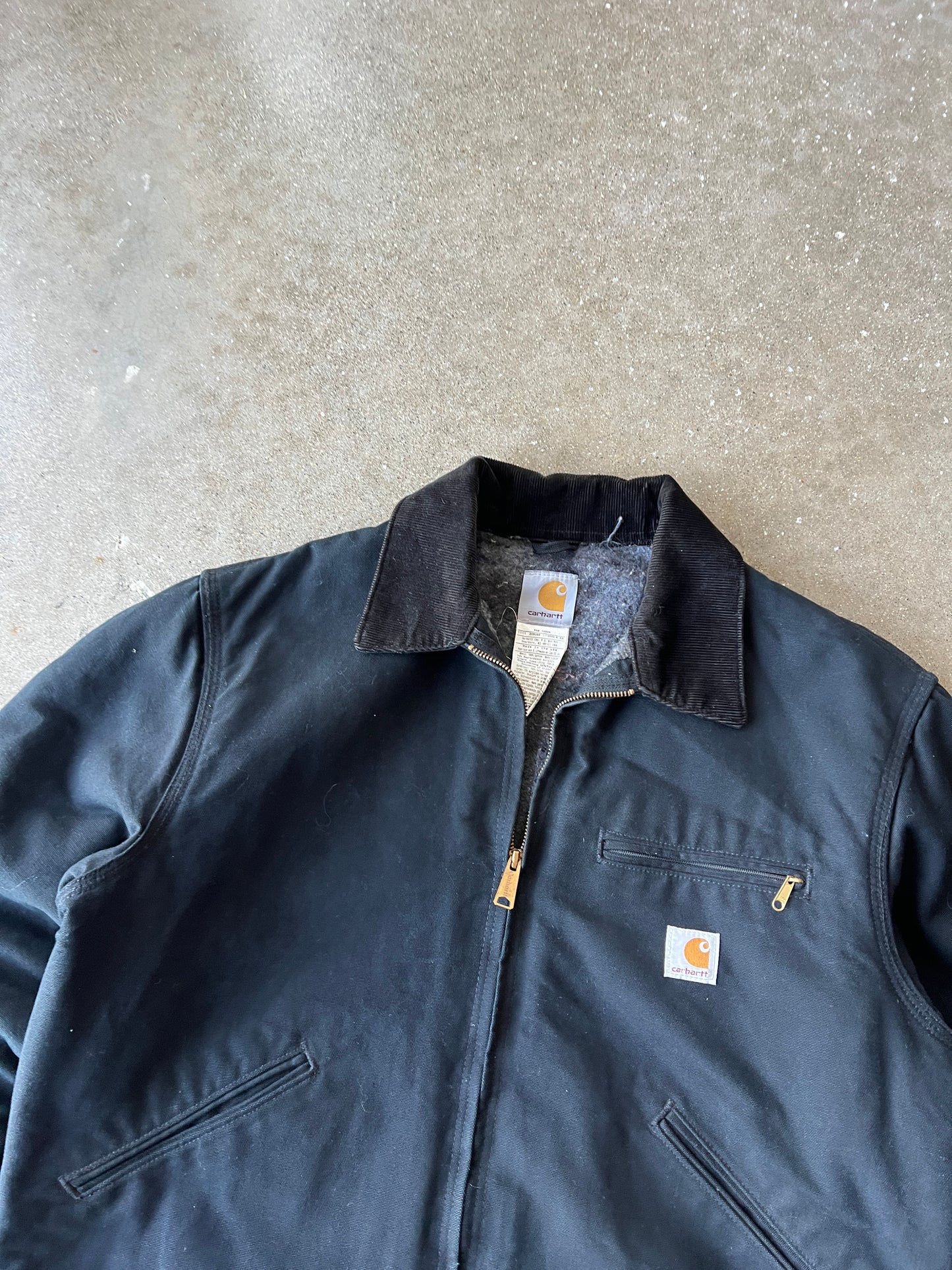 Vintage Black Carhartt Detroit Jacket - L