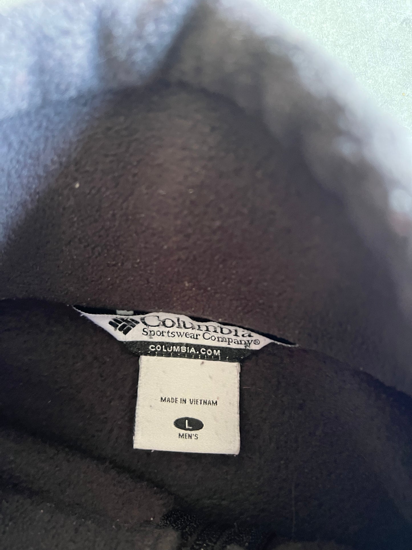 Vintage Black Columbia Zip Fleece Jacket - L