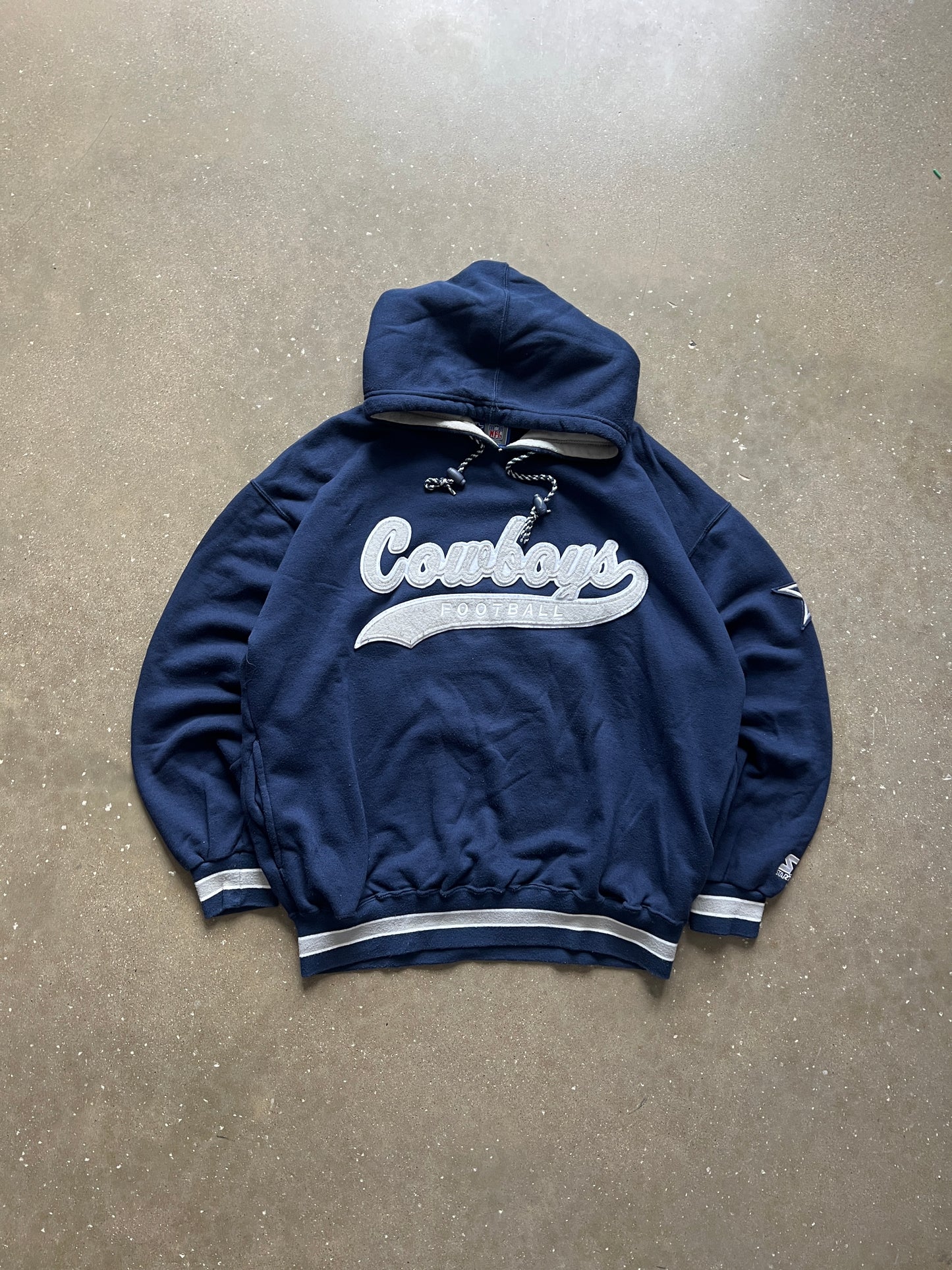 Vintage Blue Dallas Cowboys Hoodie - L