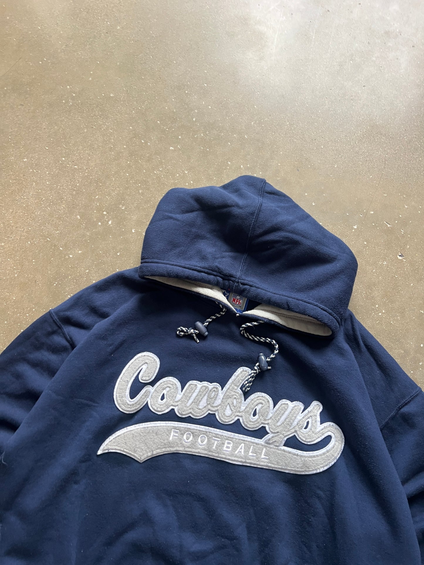 Vintage Blue Dallas Cowboys Hoodie - L