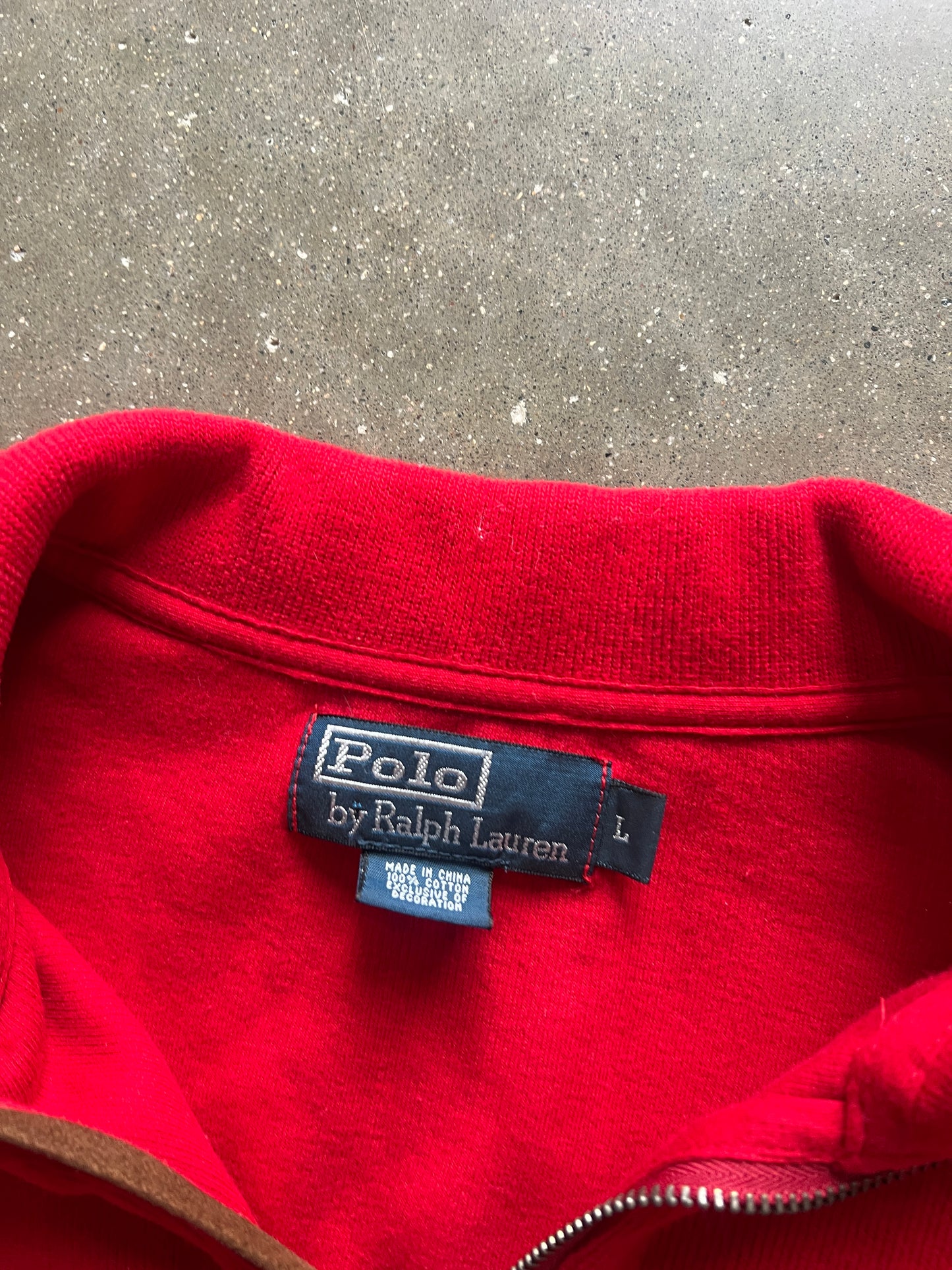 Vintage Red Polo Ralph Lauren Sweater - L
