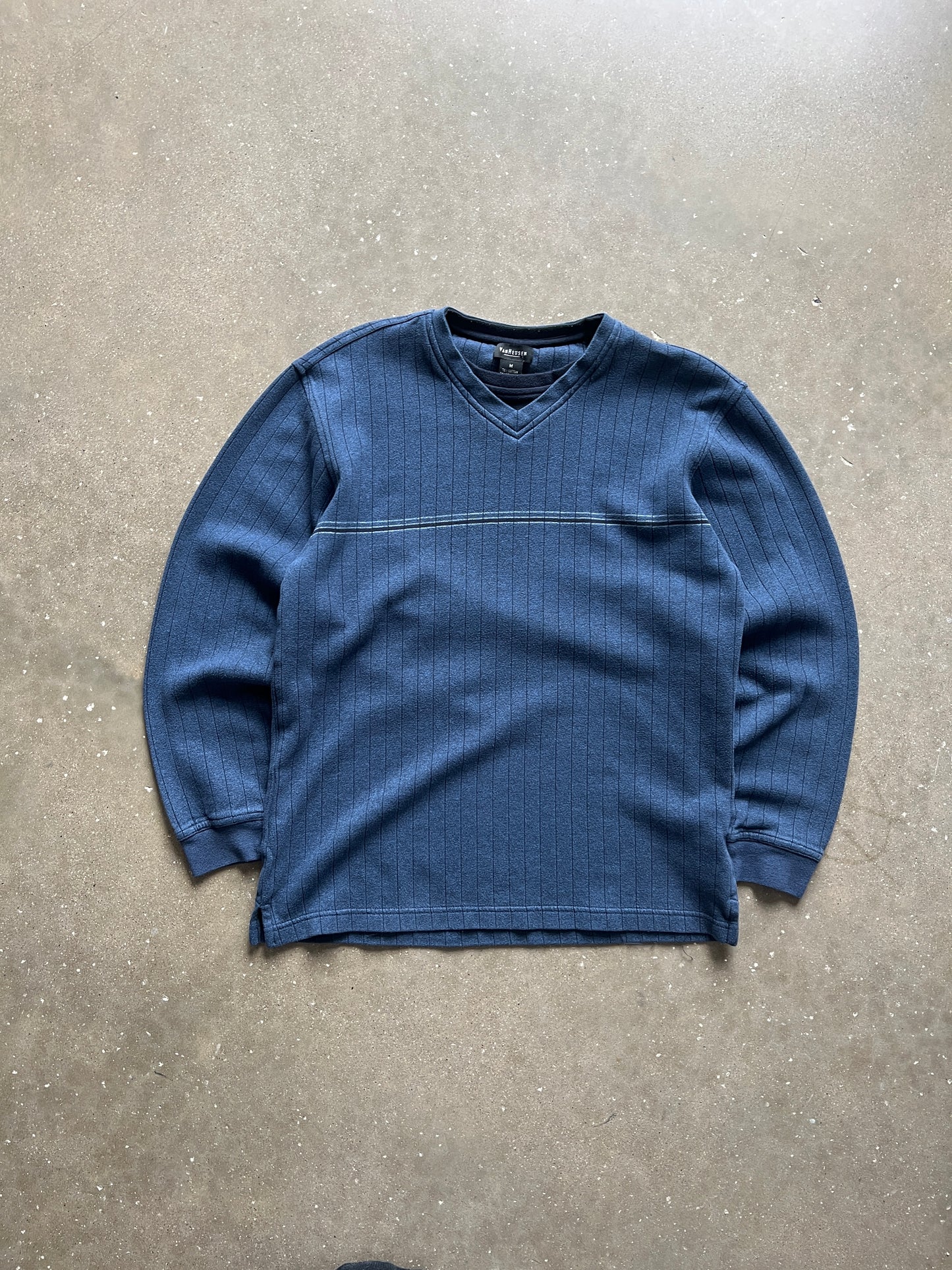 Vintage Blue Stripped Longsleeve Shirt - M