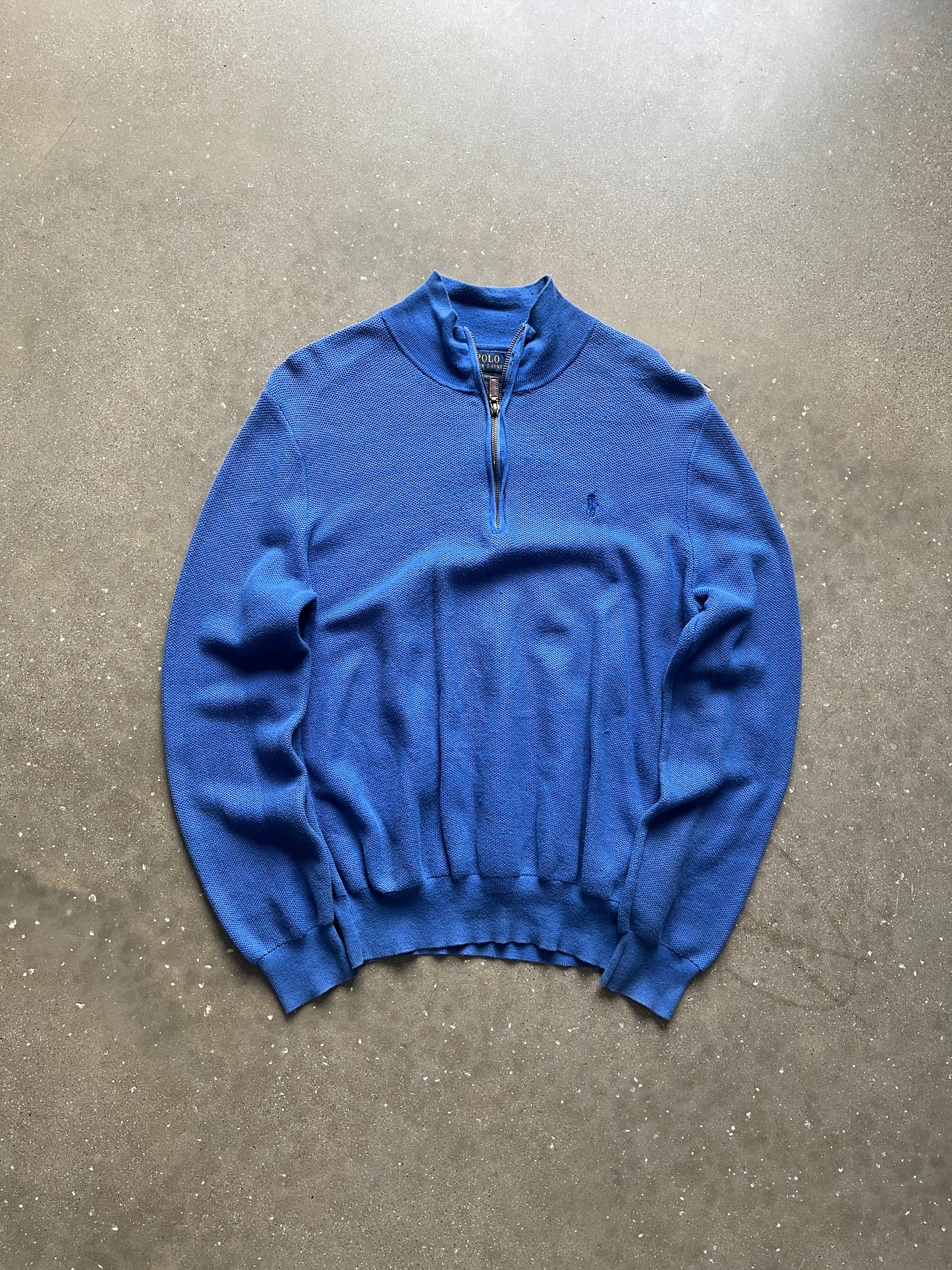 Vintage Blue Polo Ralph Lauren Sweater - L