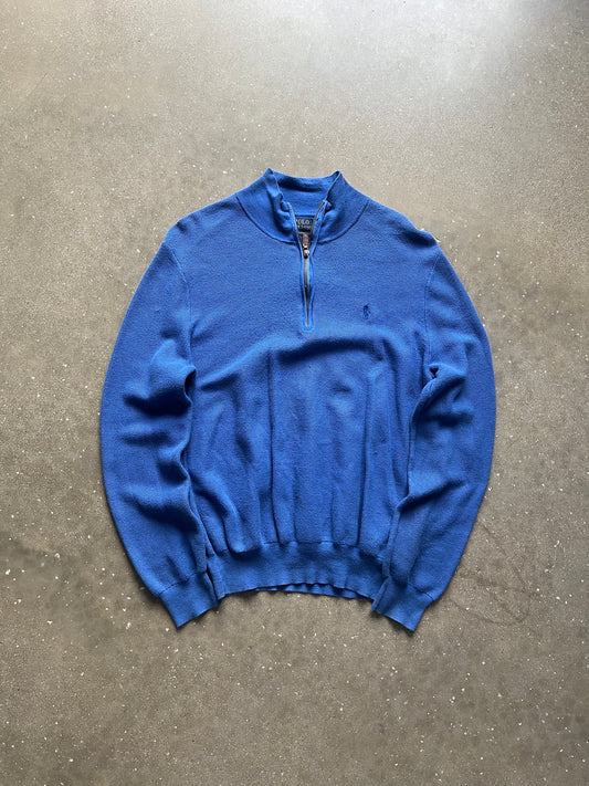 Vintage Blue Polo Ralph Lauren Sweater - L