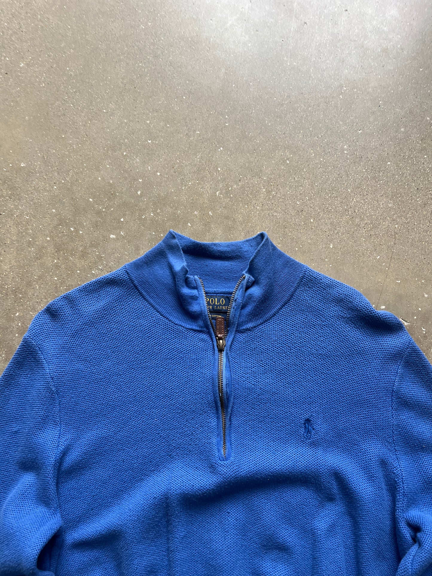 Vintage Blue Polo Ralph Lauren Sweater - L