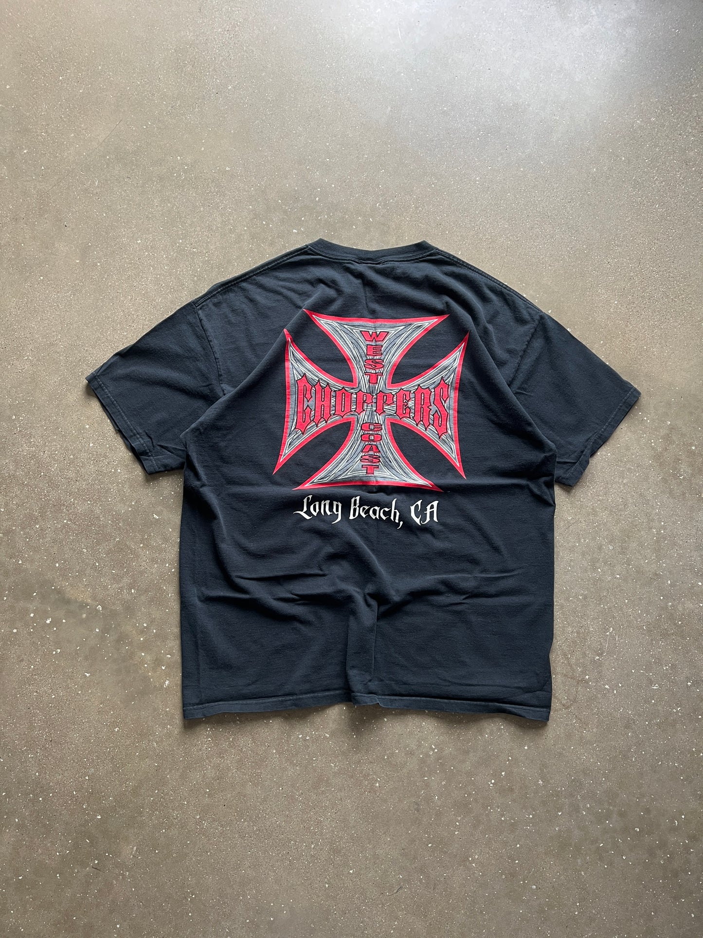 Vintage Black West Coast Choppers Shirt - XXL