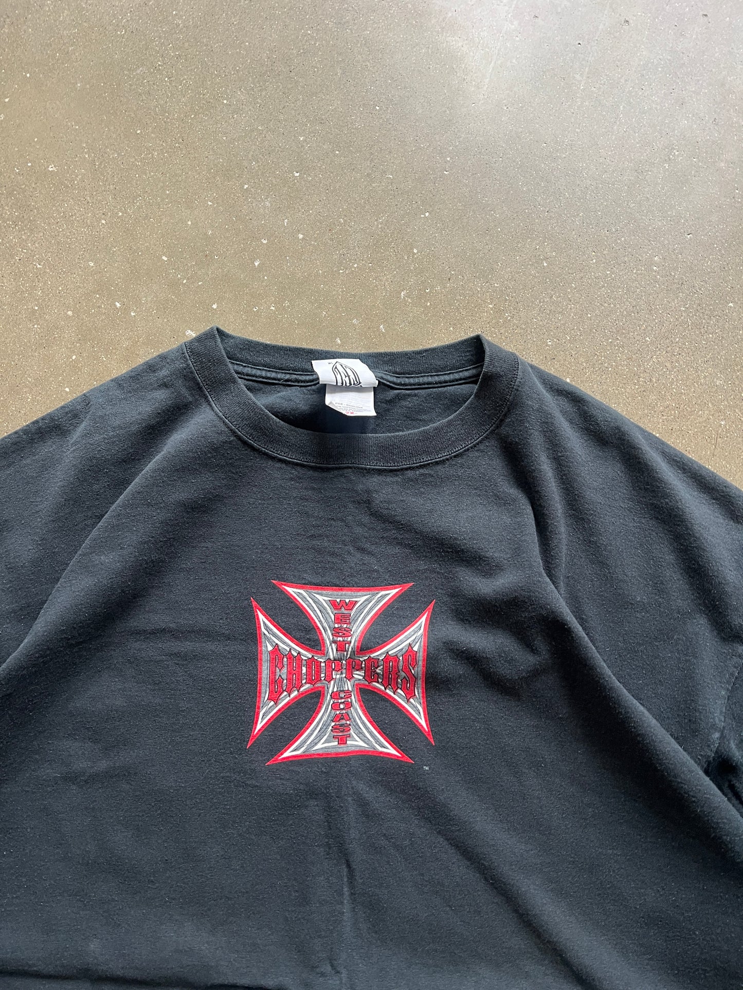 Vintage Black West Coast Choppers Shirt - XXL