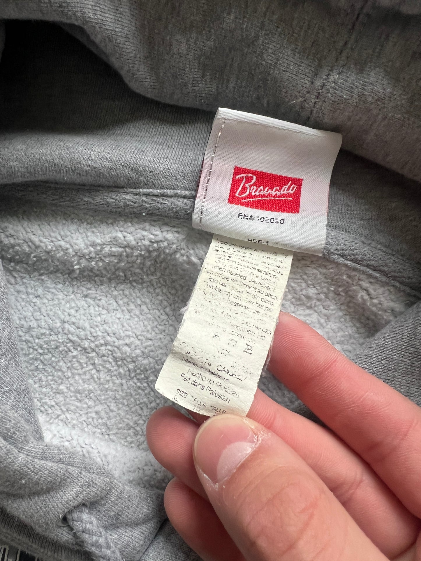 Vintage Grey Harley Davidson Hoodie - XL