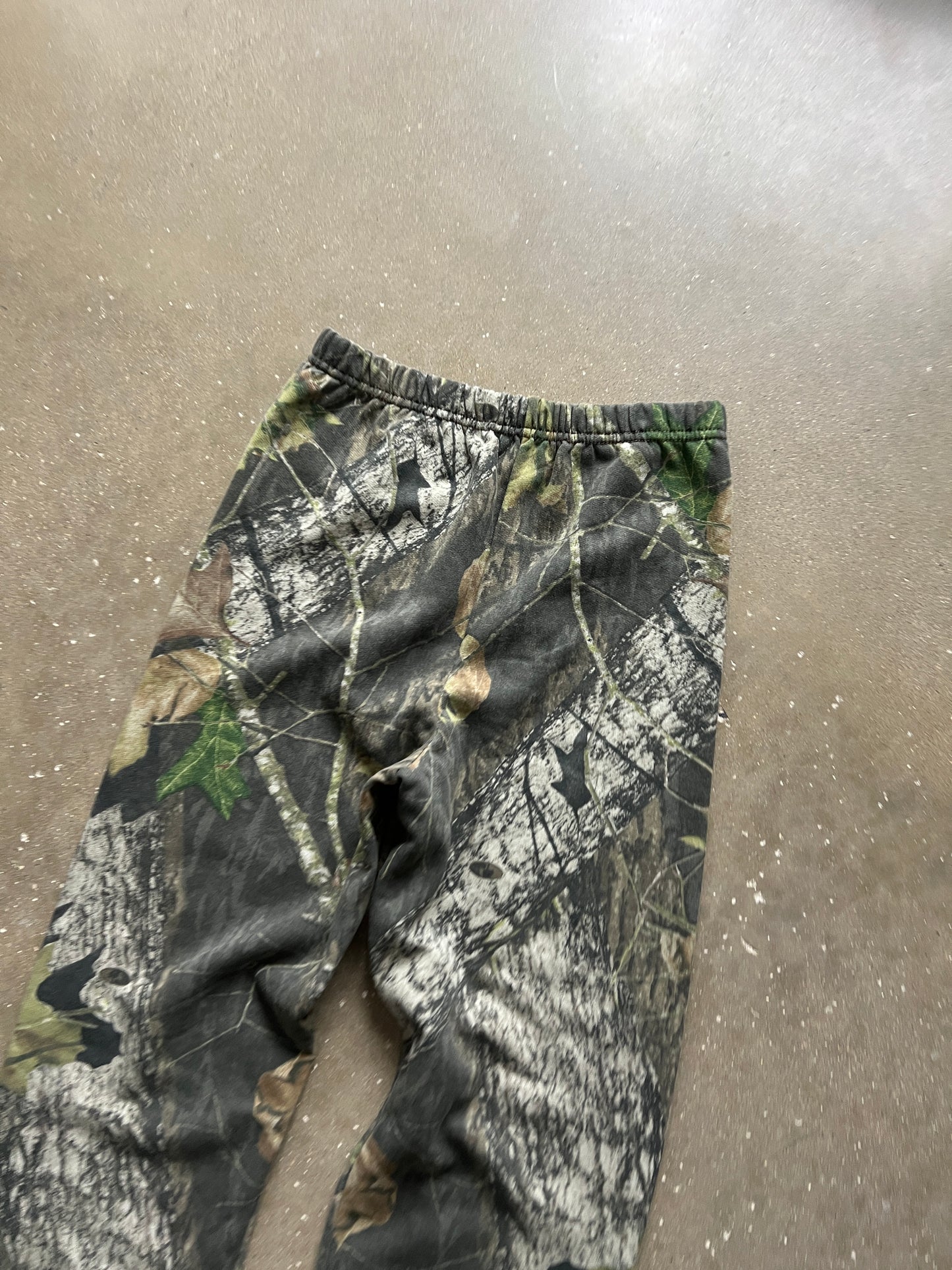 Vintage Moss Green Camo Sweatpants - S