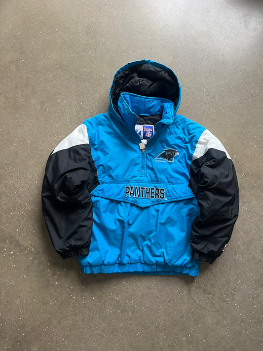 Vintage Blue Carolina Panthers Puffer Jacket - XL