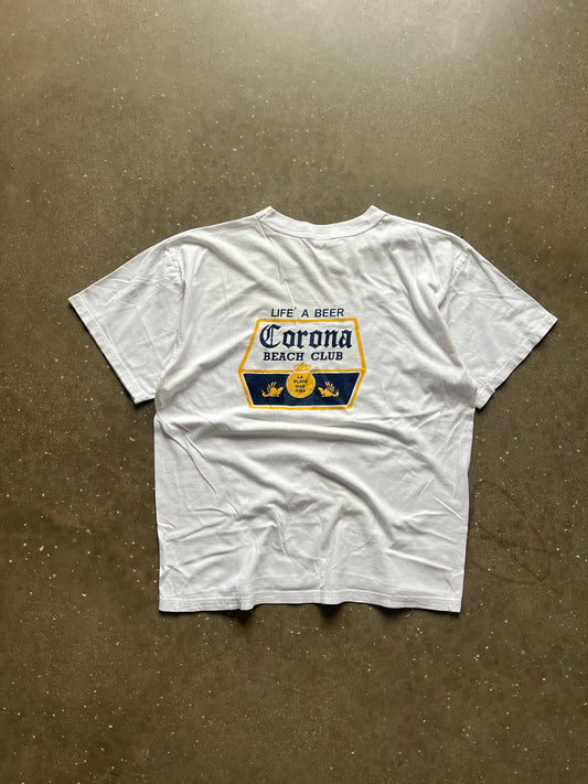Vintage White Carona Beach Club Shirt - XL