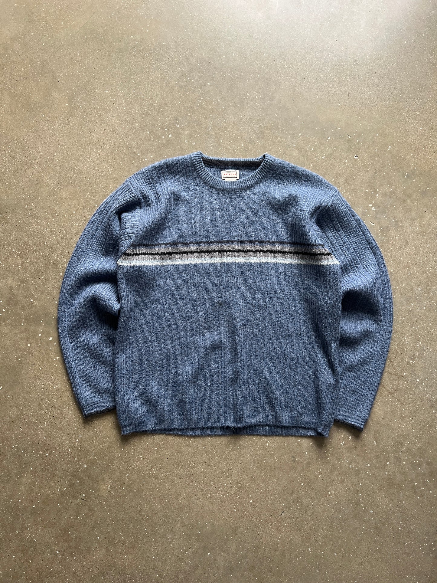 Vintage Blue Stripped Arizona Sweater - L