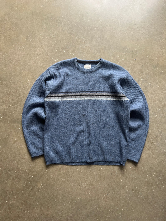 Vintage Blue Stripped Arizona Sweater - L