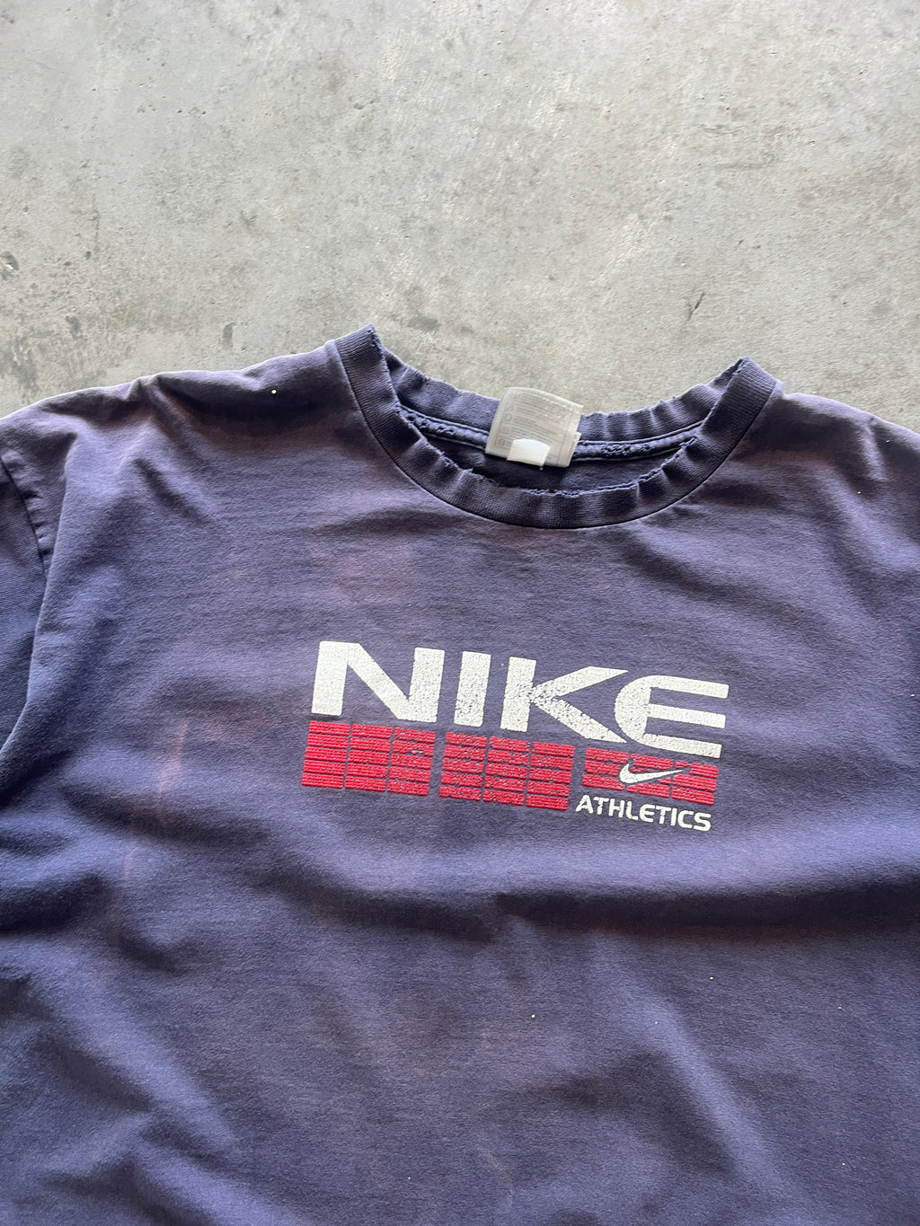 Vintage Distressed Purple Nike Shirt - XL
