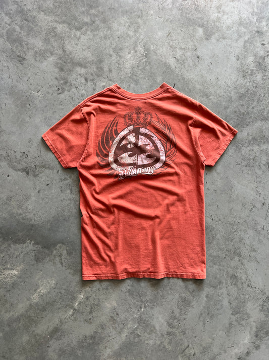 Vintage Dark Orange Billabong Spellout Shirt - M