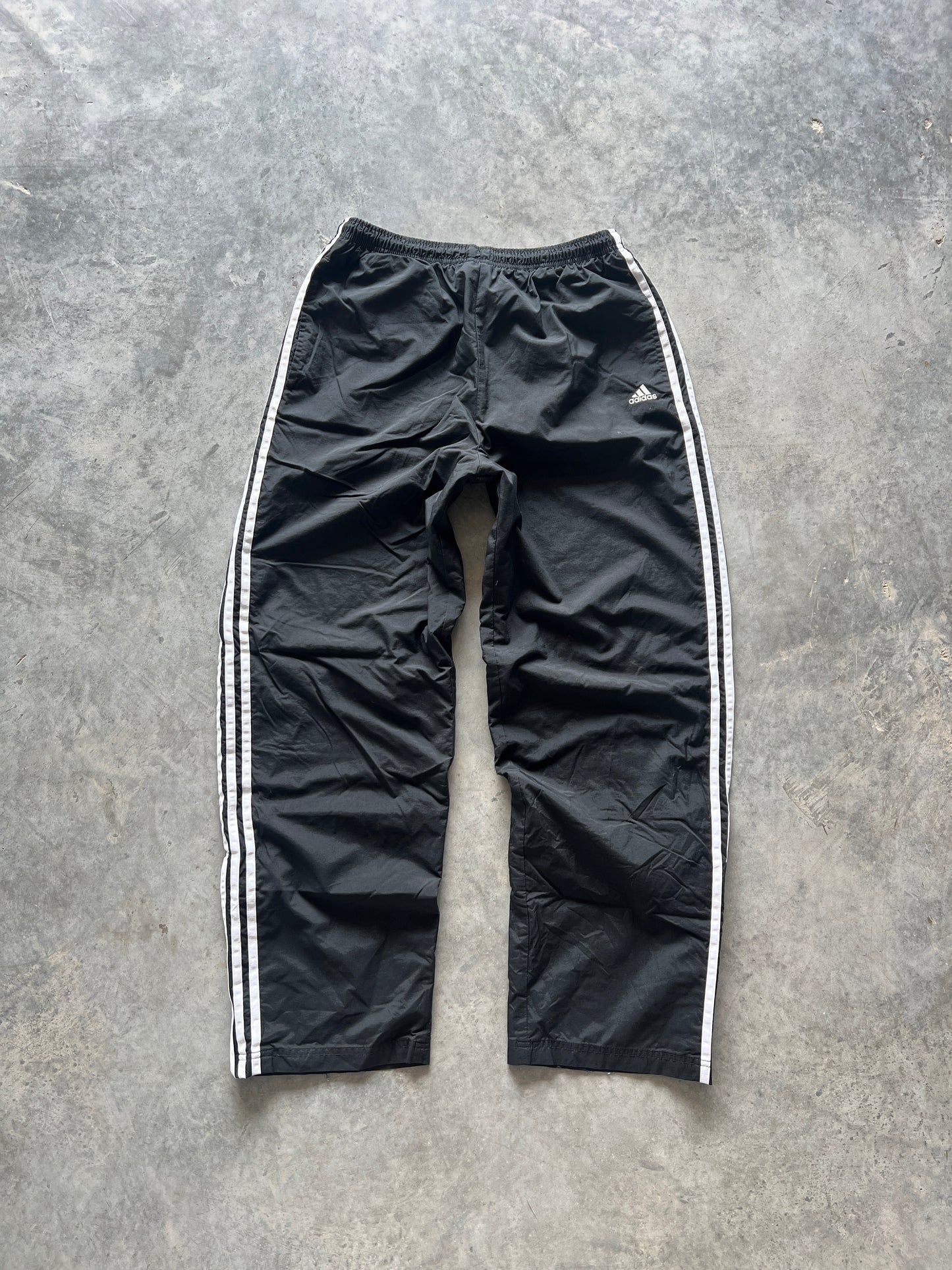 Vintage Black Adidas Track Pants - L