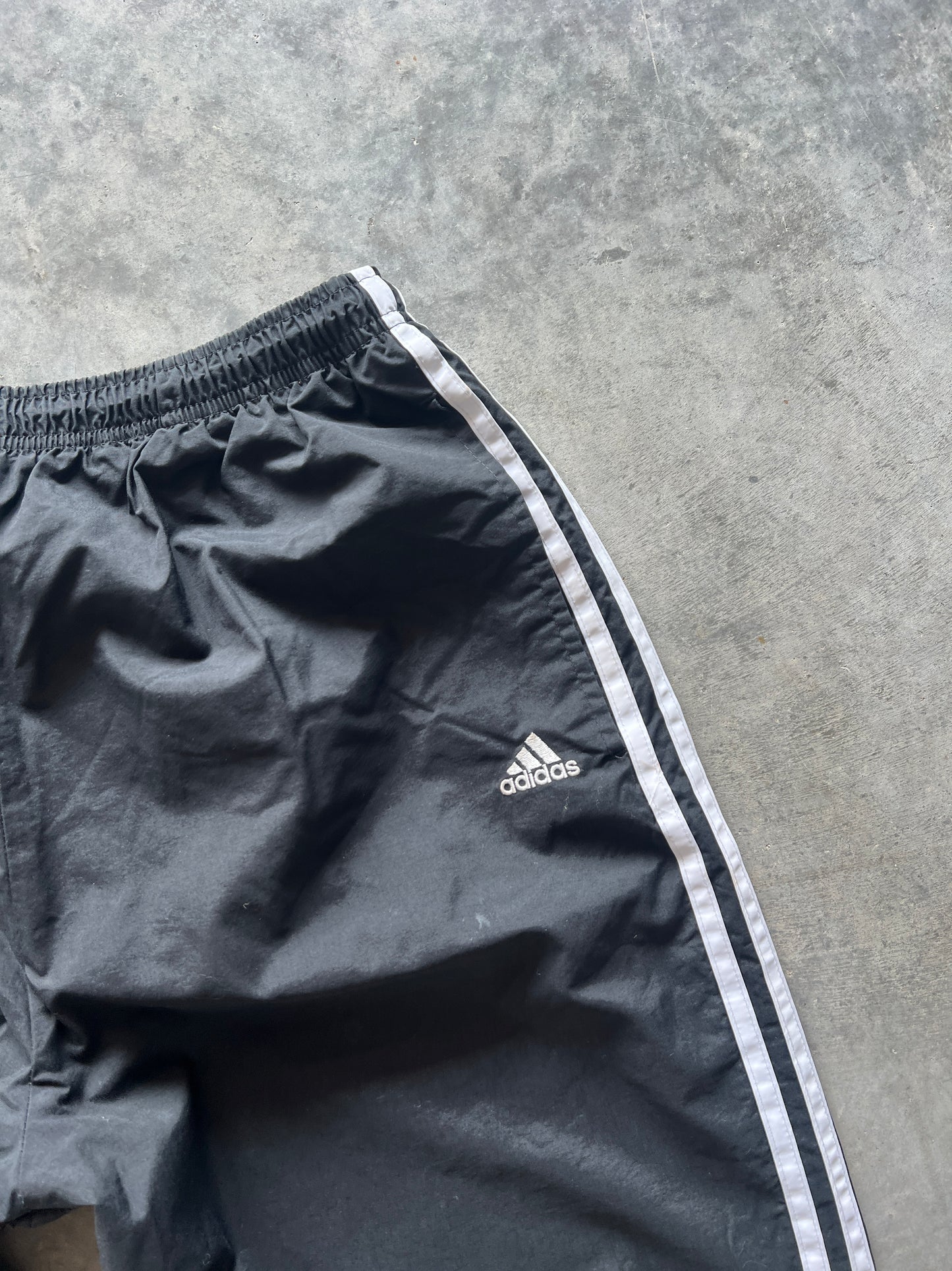 Vintage Black Adidas Track Pants - L