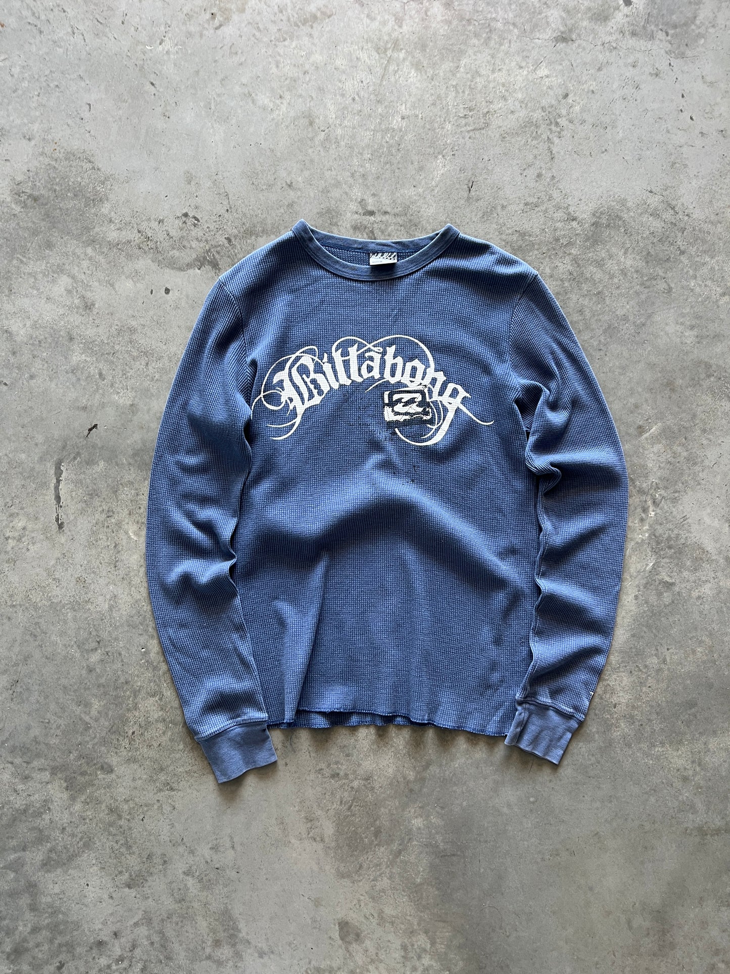 Vintage Blue Billabong Spellout Thermal - M